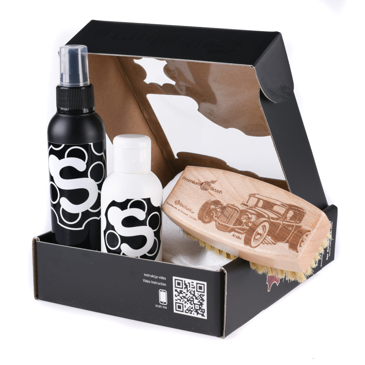 Sibelum Zestaw do pielęgnacji ciemnej tapicerki skórzanej - obrazek 2