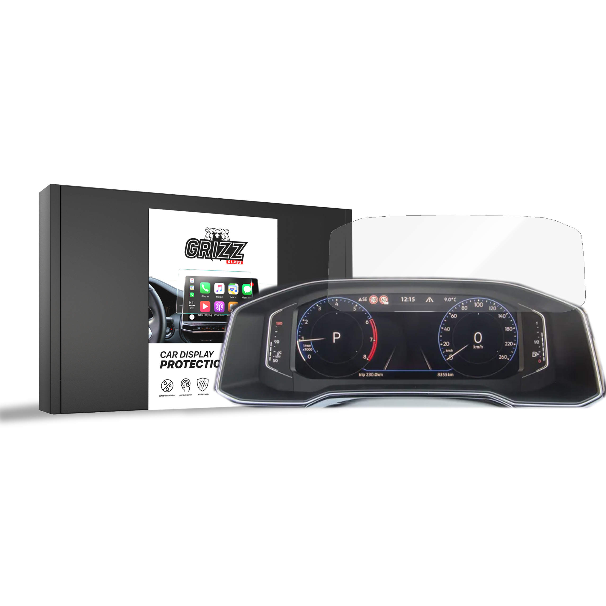 Folia ceramiczna Grizz do Volkswagen VW T-Cross Digital Cockpit 10,25" (2023-2026)