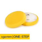 NAT - Gąbka polerska na rzep 150x25 Żółta, średnia