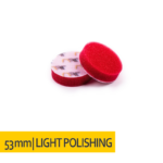 NAT - Gąbka polerska na rzep 53x10 Czerwona, średnio miękka