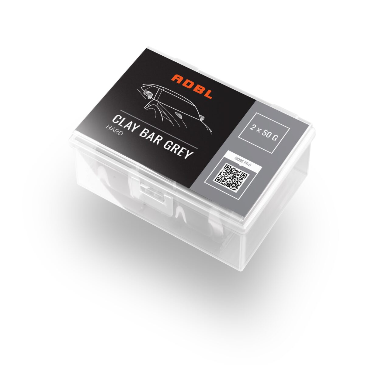 ADBL Clay Bar Grey 50g 2szt. - Twarda glinka lakiernicza - obrazek 3