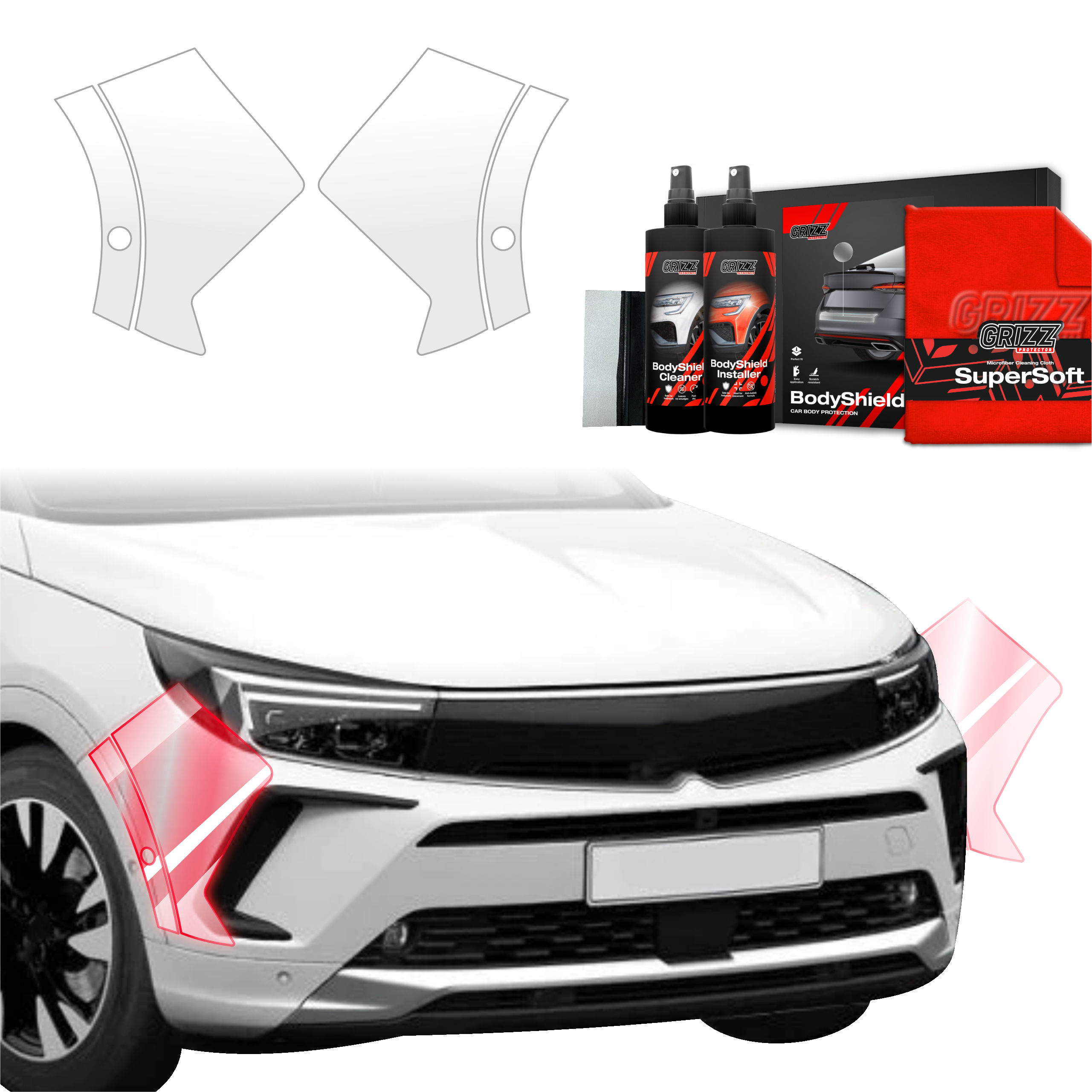 4w1 Folia ochronna na zderzak Grizz do Opel Grandland (2021-2024)