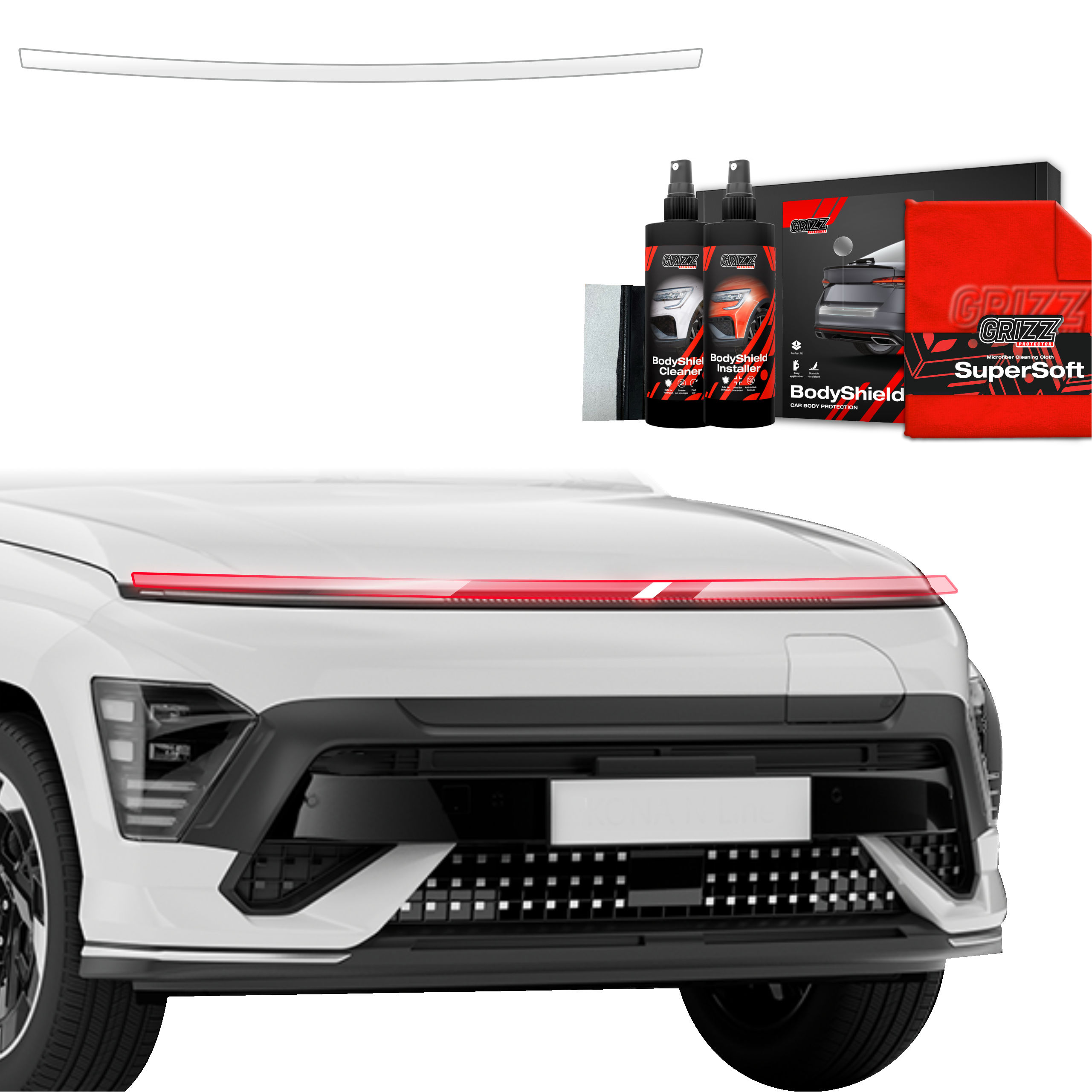 Folia ochronna na lampy Grizz do Hyundai Kona N-Line (2023-2026)