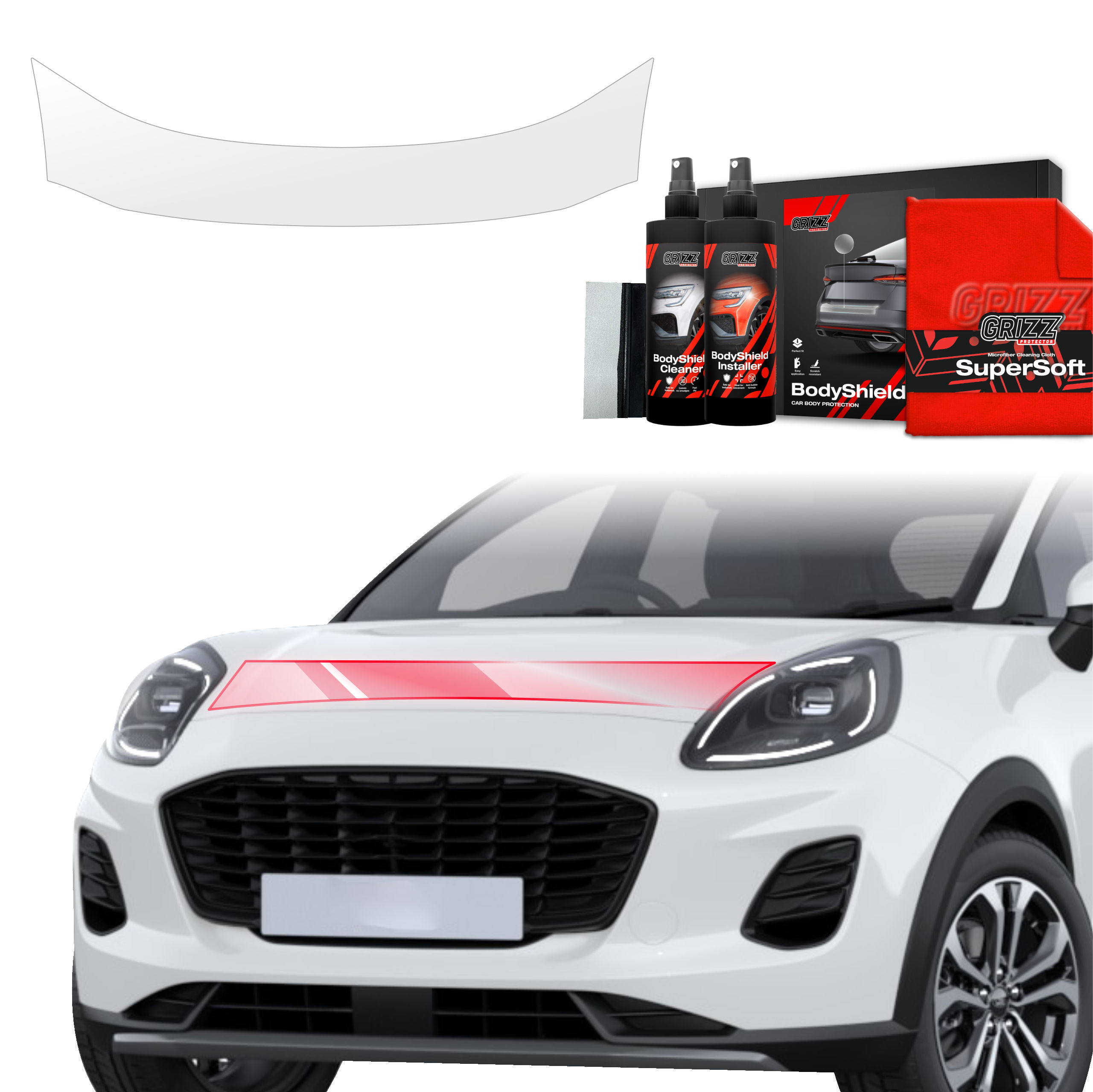 Folia ochronna na maskę Grizz do Ford Puma Facelift (2024-2026)