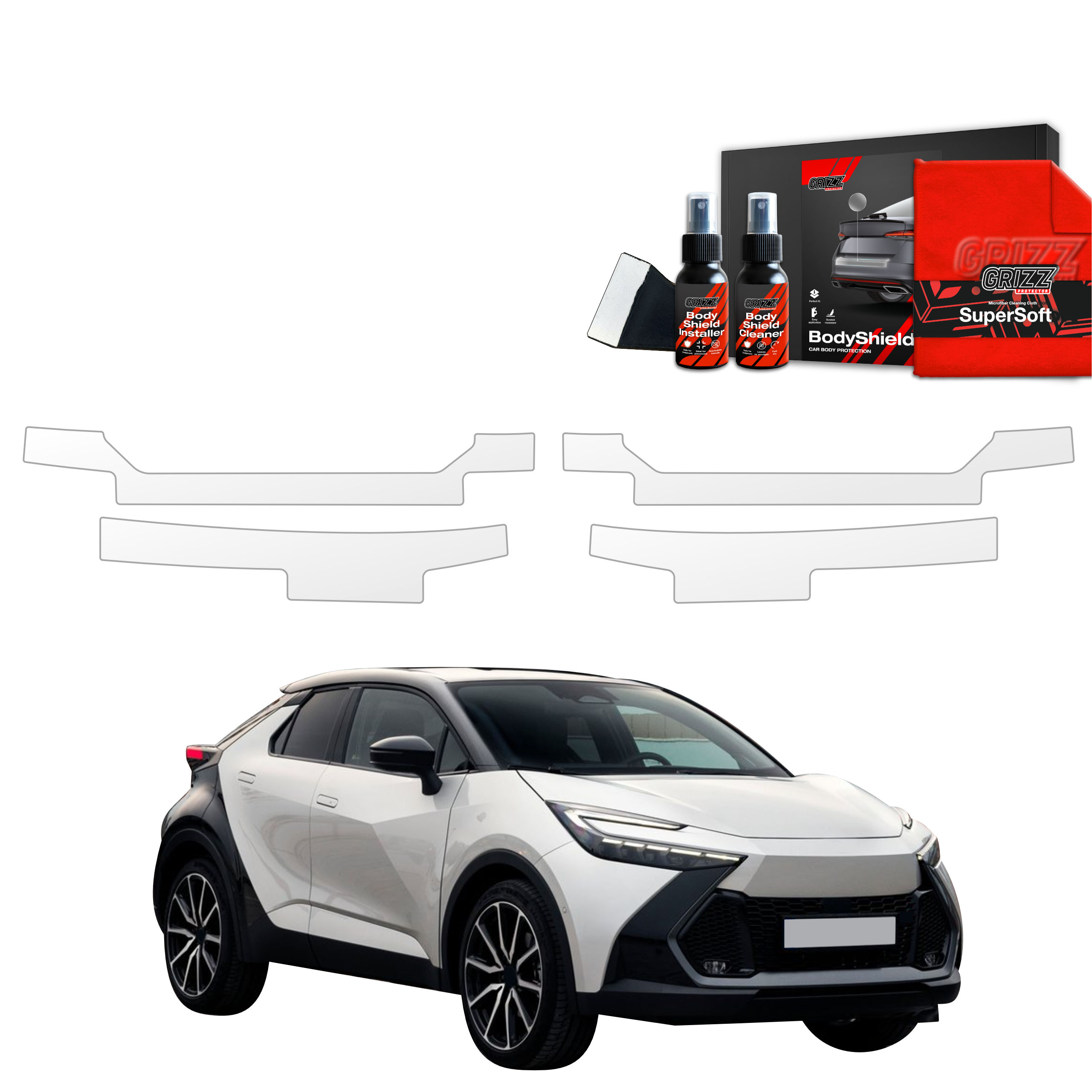 4w1 Folia ochronna na progi Grizz do Toyota C-HR (2023-2026)
