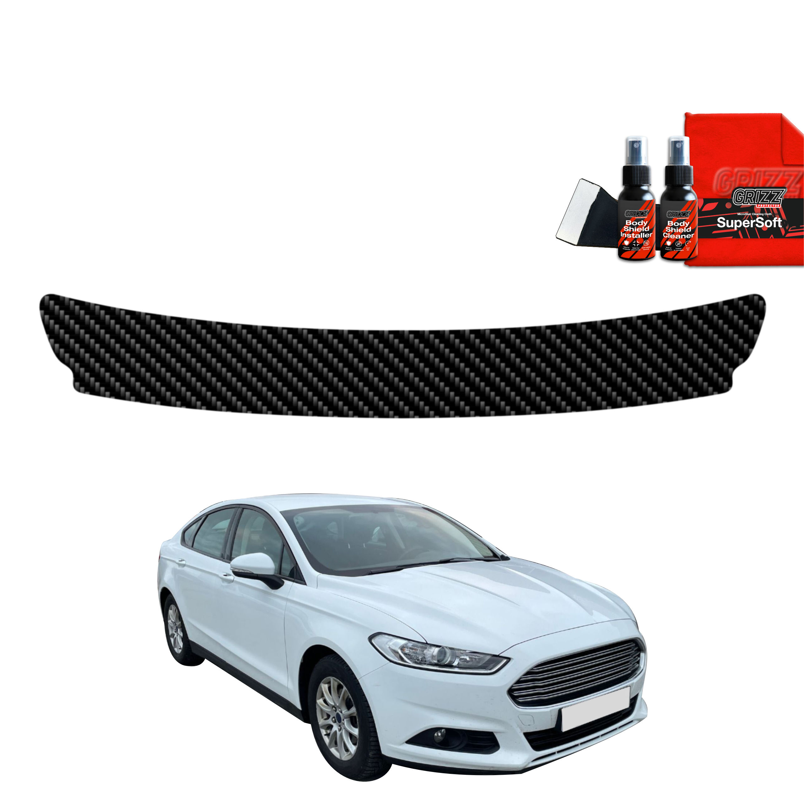 Folia karbonowa na próg bagażnika do Ford Mondeo Mk5 Sedan (2014-2019)