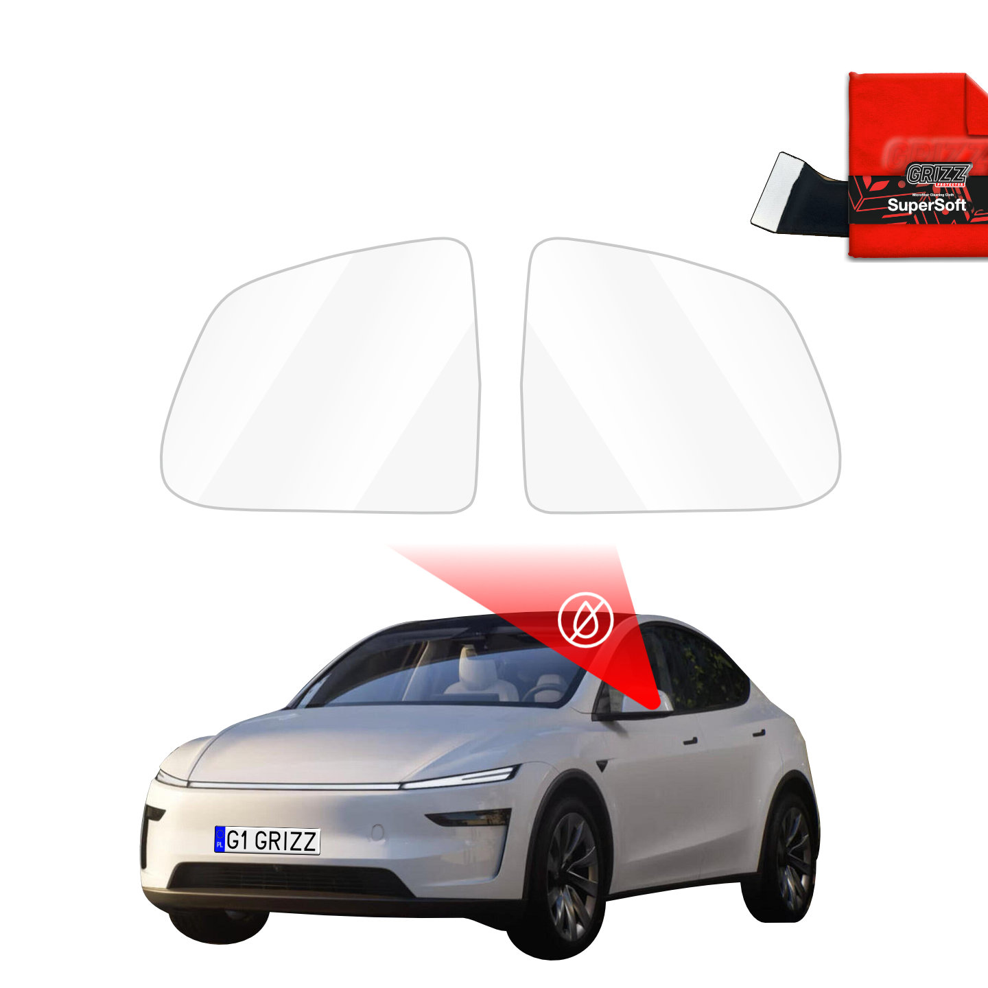 Folia przeciwdeszczowa na lusterka do Tesla Model Y Juniper (2024-2025)
