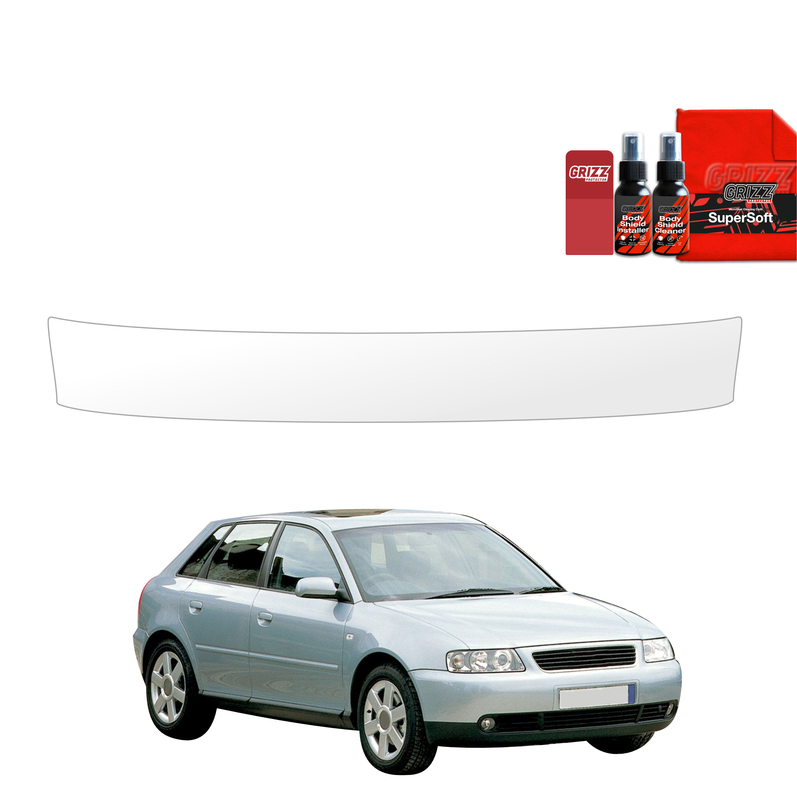 Folia ochronna na próg bagażnika Grizz do Audi A3 8L Hatchback 5D (1999-2003)