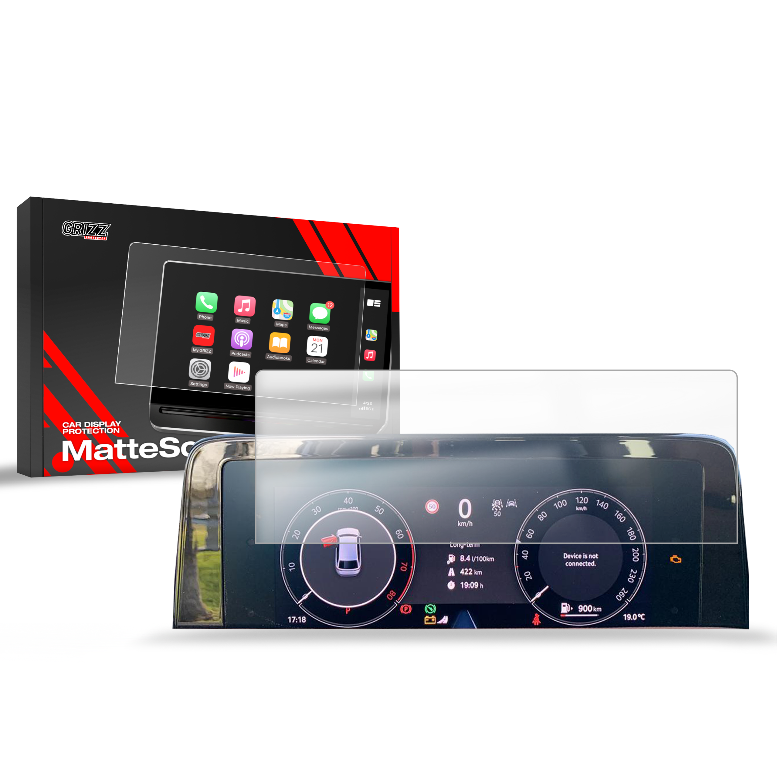 Folia antyodciskowa Grizz do Skoda Superb 4 Virtual Cockpit (2024-2026)