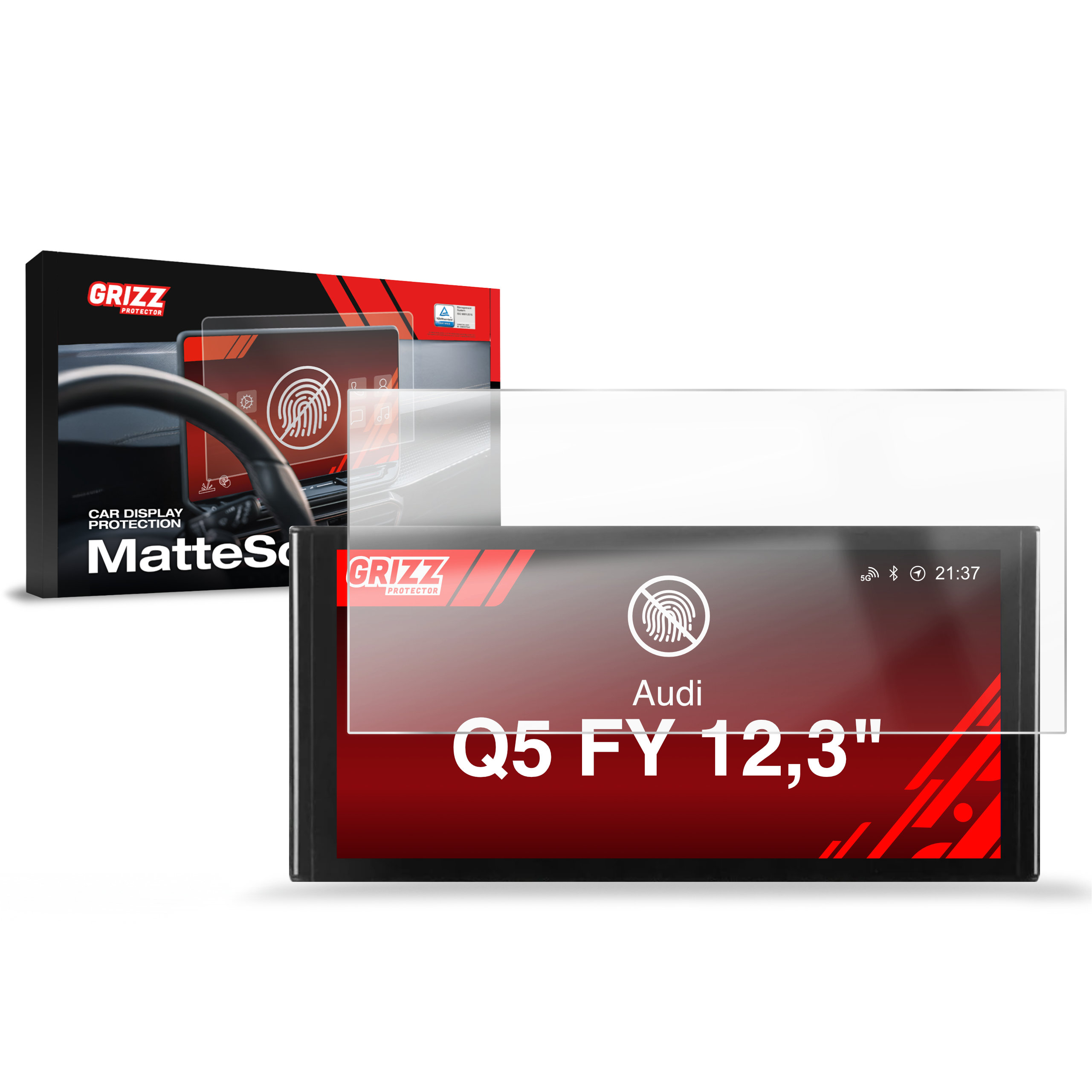 Folia antyodciskowa Grizz do Audi Q5 FY Android Radio 12,3" (2016-2024)