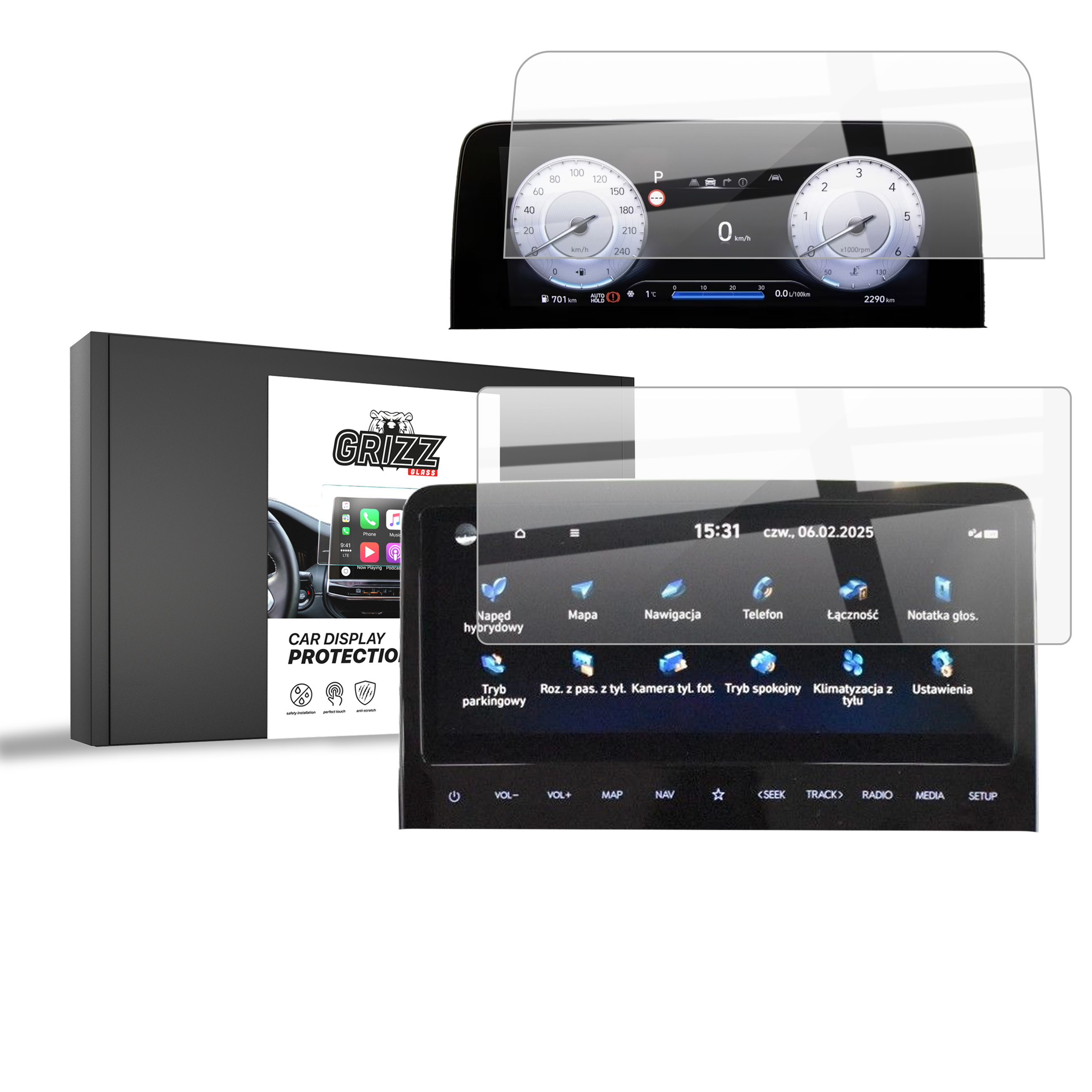 Folia ceramiczna 2w1 Grizz do Hyundai Staria 10,25" (2021-2026)