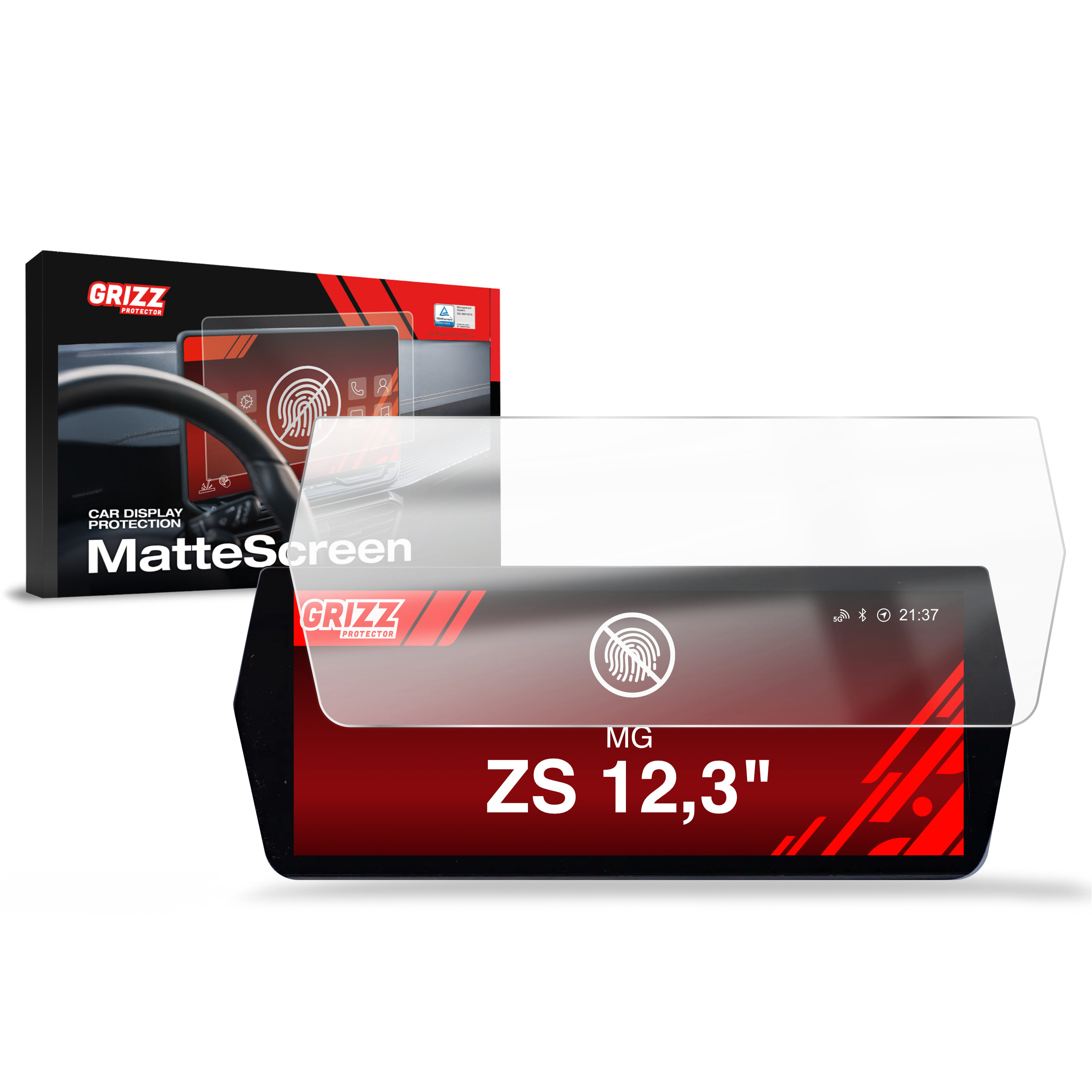 Folia antyodciskowa Grizz do MG ZS 12,3" (2024-2026)