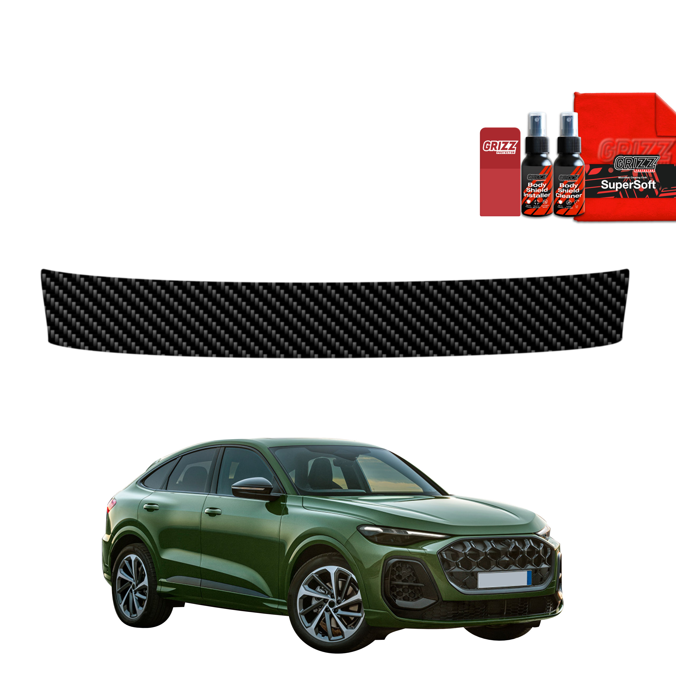 Folia karbonowa na próg bagażnika do Audi Q5 Sportback (2025-2026)