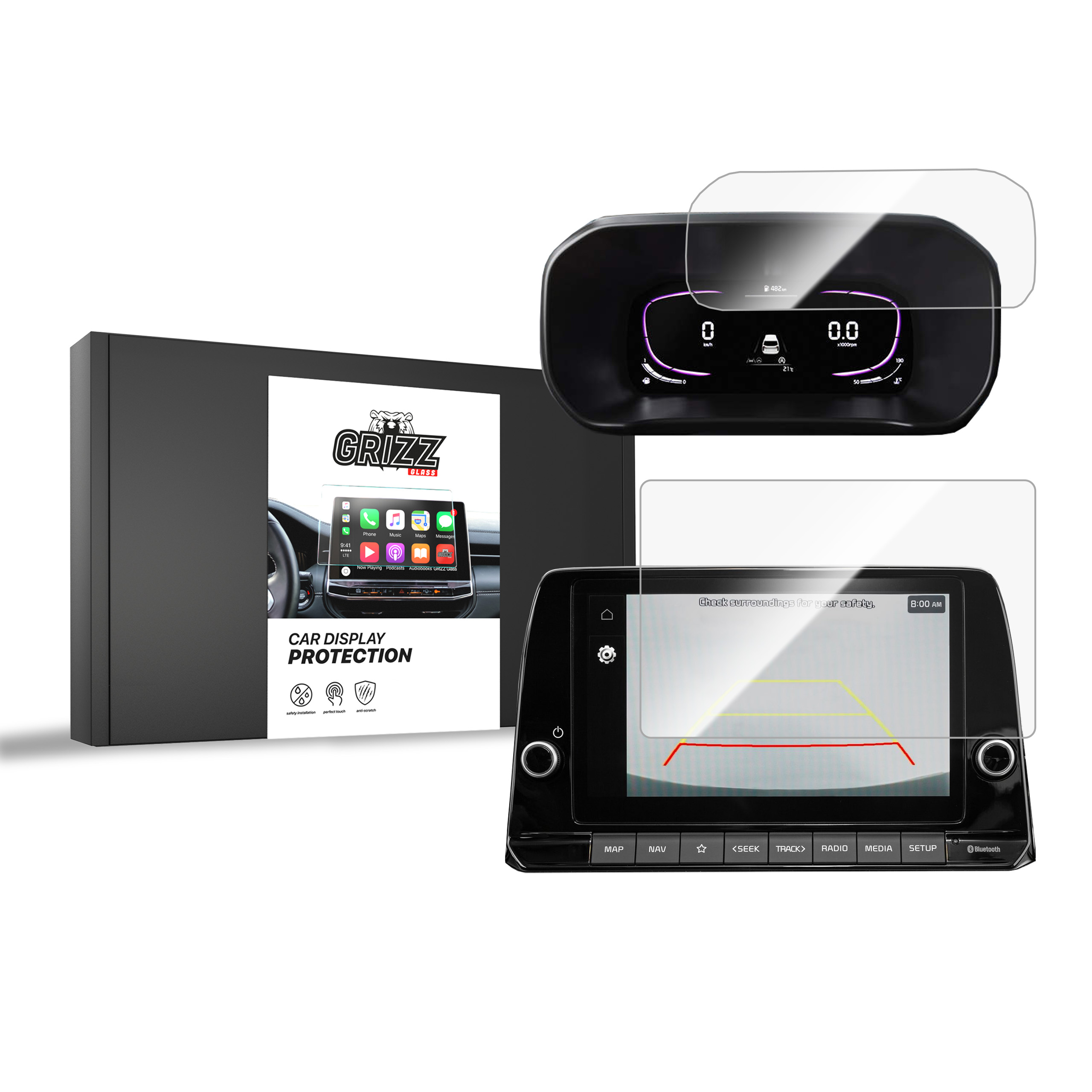 Folia ceramiczna 2w1 Grizz do Kia Picanto 3 8" (2023-2026)