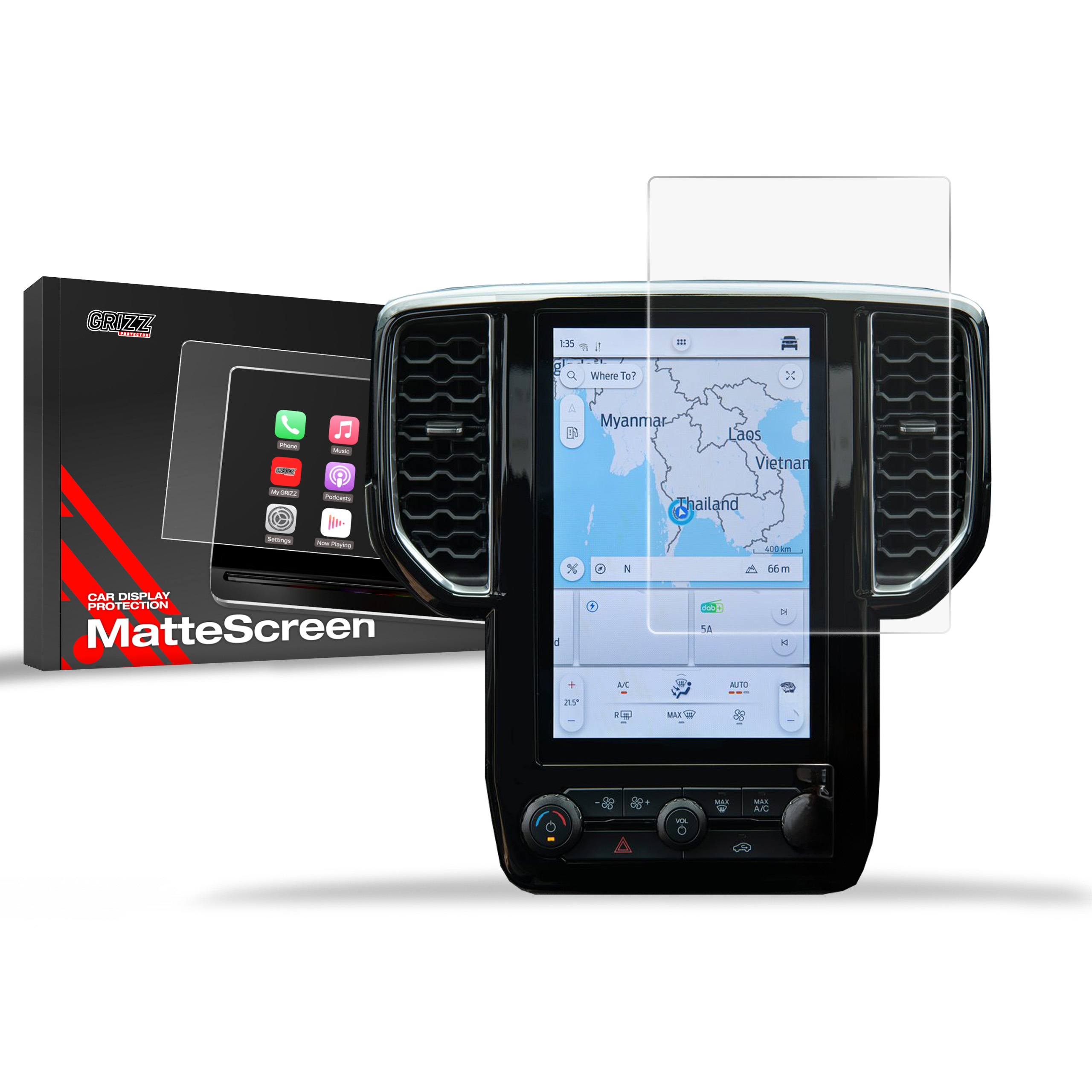 Folia antyodciskowa Grizz do Ford Ranger 6 10,1" (2022-2026)