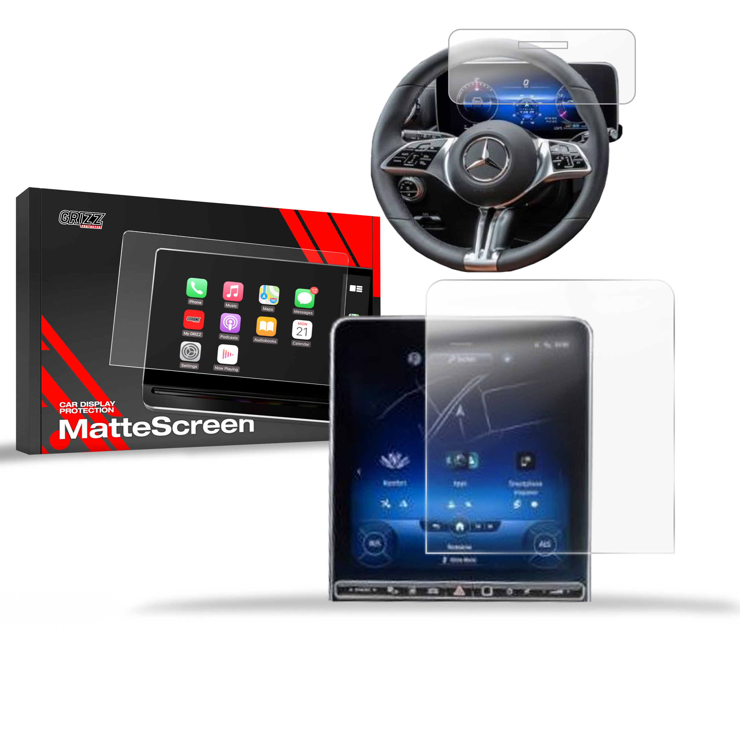 Folia antyodciskowa 2w1 Grizz do Mercedes S Klasa W223 Sensor (2020-2026)