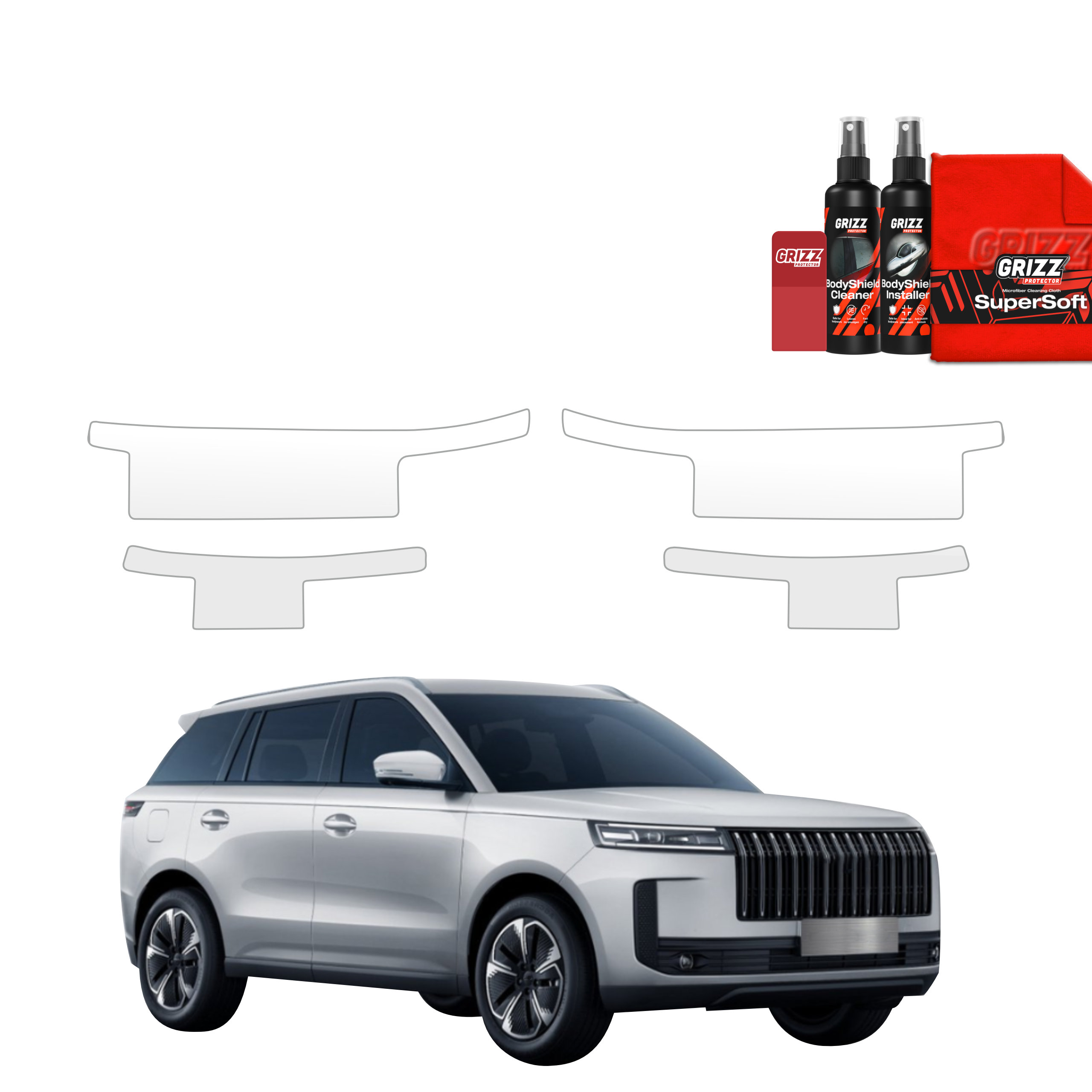 4w1 Folia ochronna na progi Grizz do Jaecoo J5 (2025-2026)