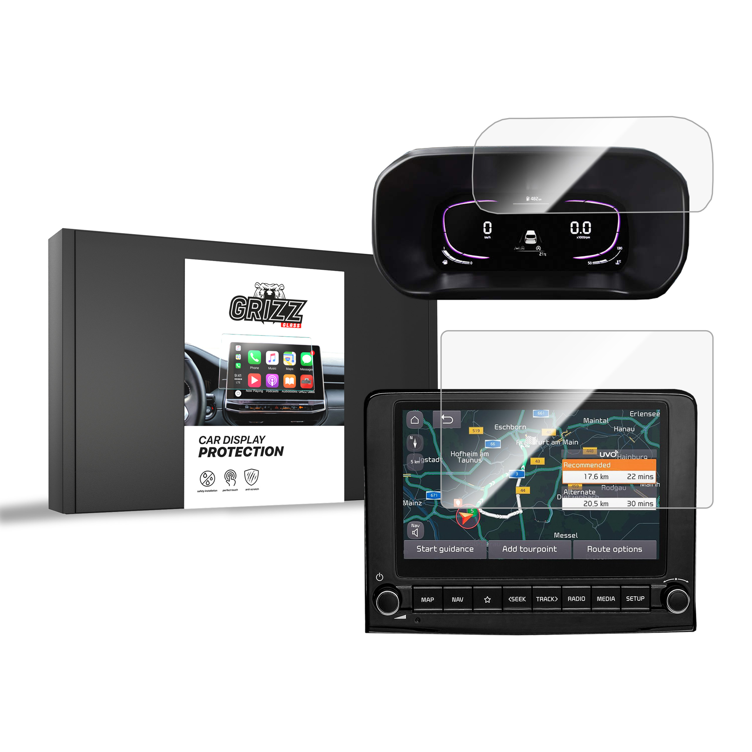 Folia ceramiczna 2w1 Grizz do Kia Stonic 8" (2024-2026)