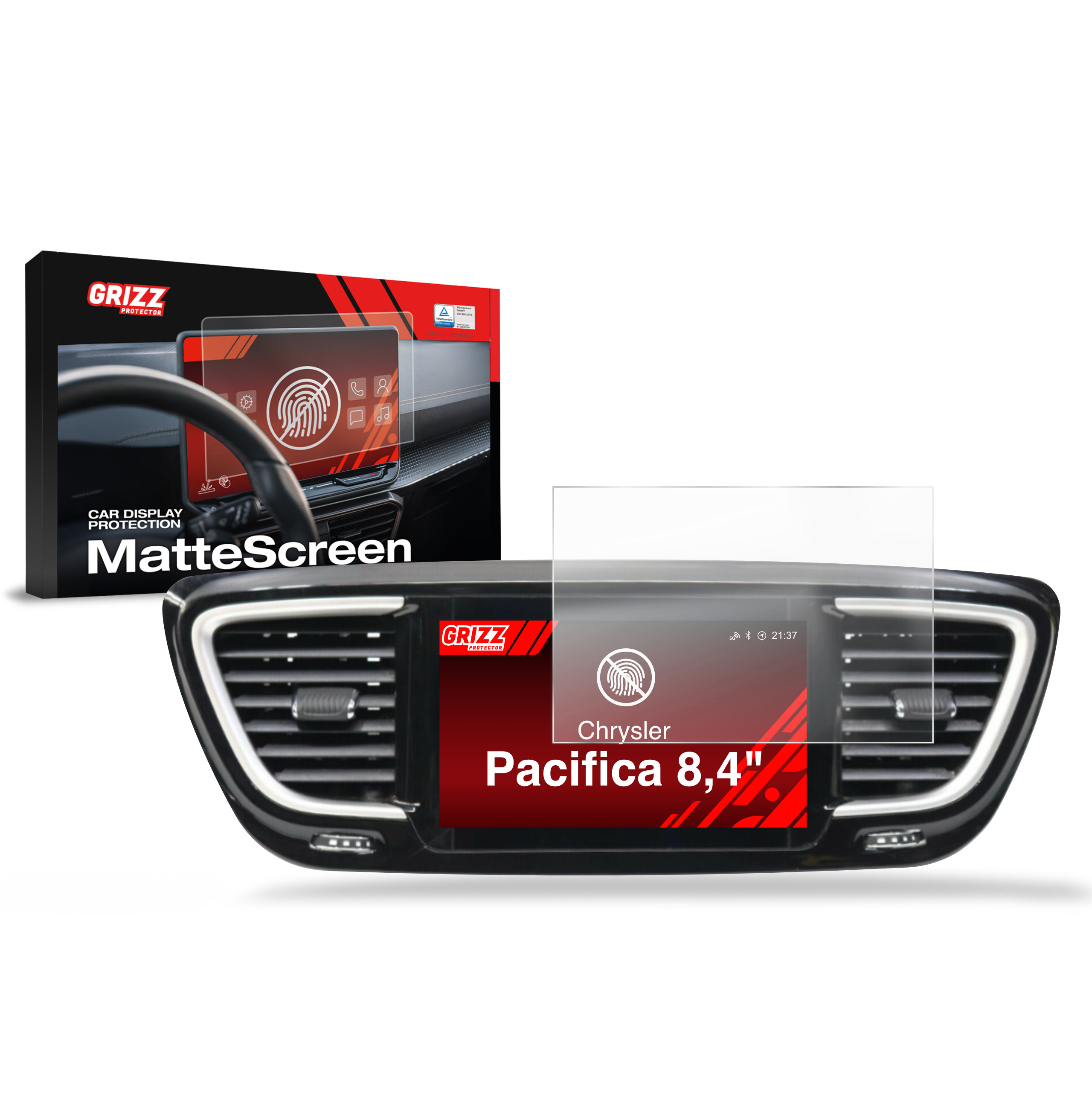 Folia antyodciskowa Grizz do Chrysler Pacifica Uconnect 8,4" (2016-2020)