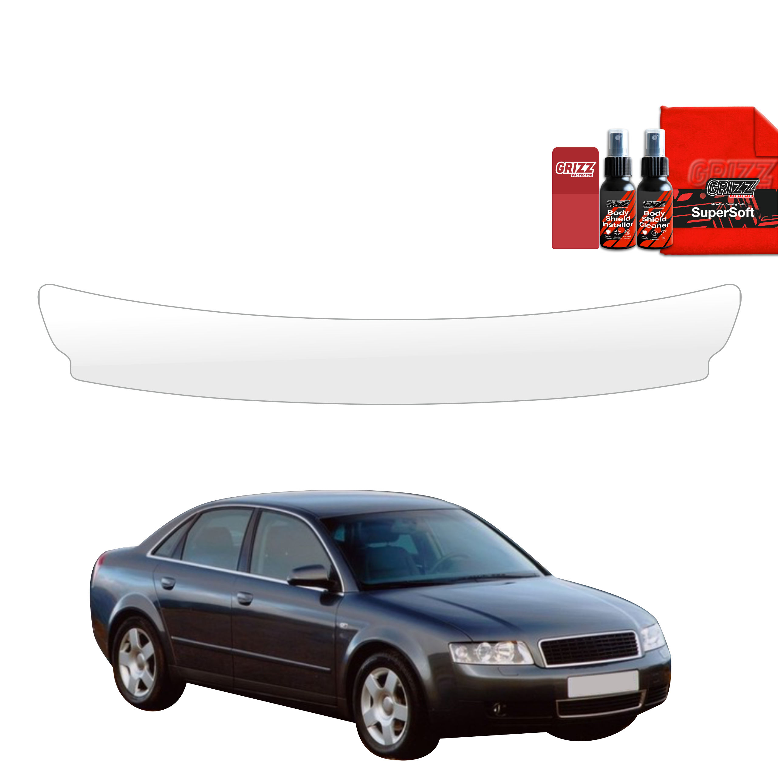 Folia ochronna na próg bagażnika Grizz do Audi A4 B6 Sedan (2000-2006)