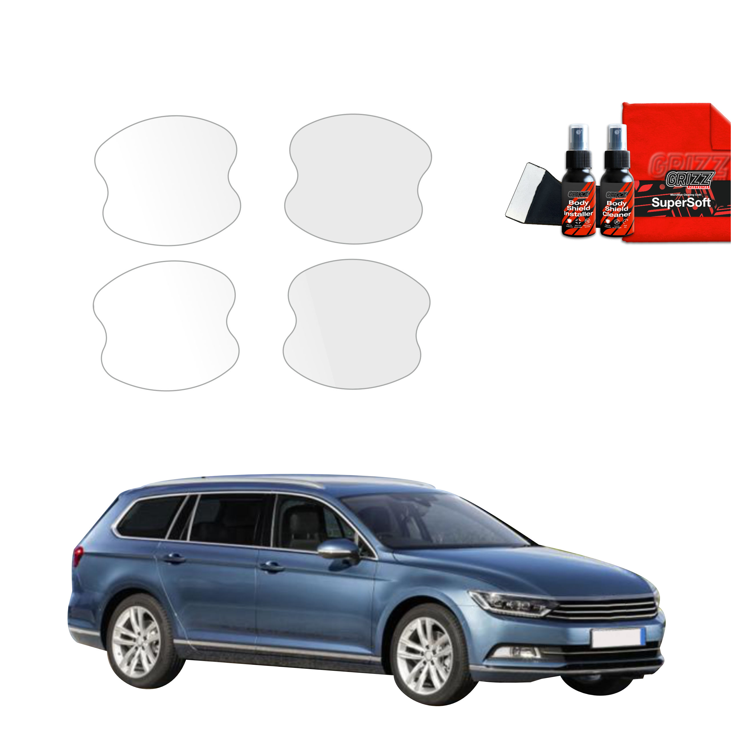 4w1 Folia ochronna pod klamki Grizz do Volkswagen Passat B8 Kombi (2014-2022)