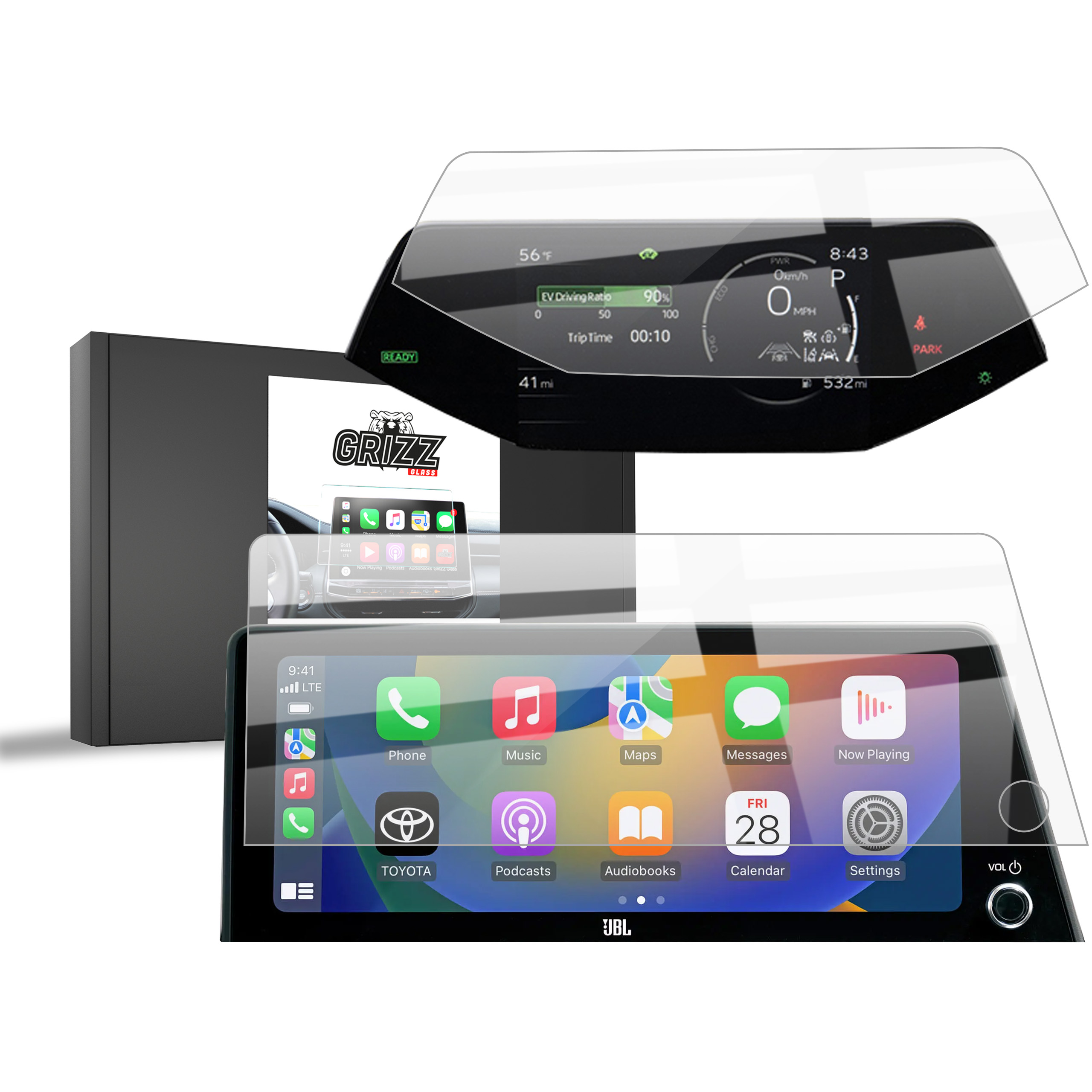 Folia ceramiczna 2w1 Grizz do Toyota Prius 5 12,3" (2023-2026)