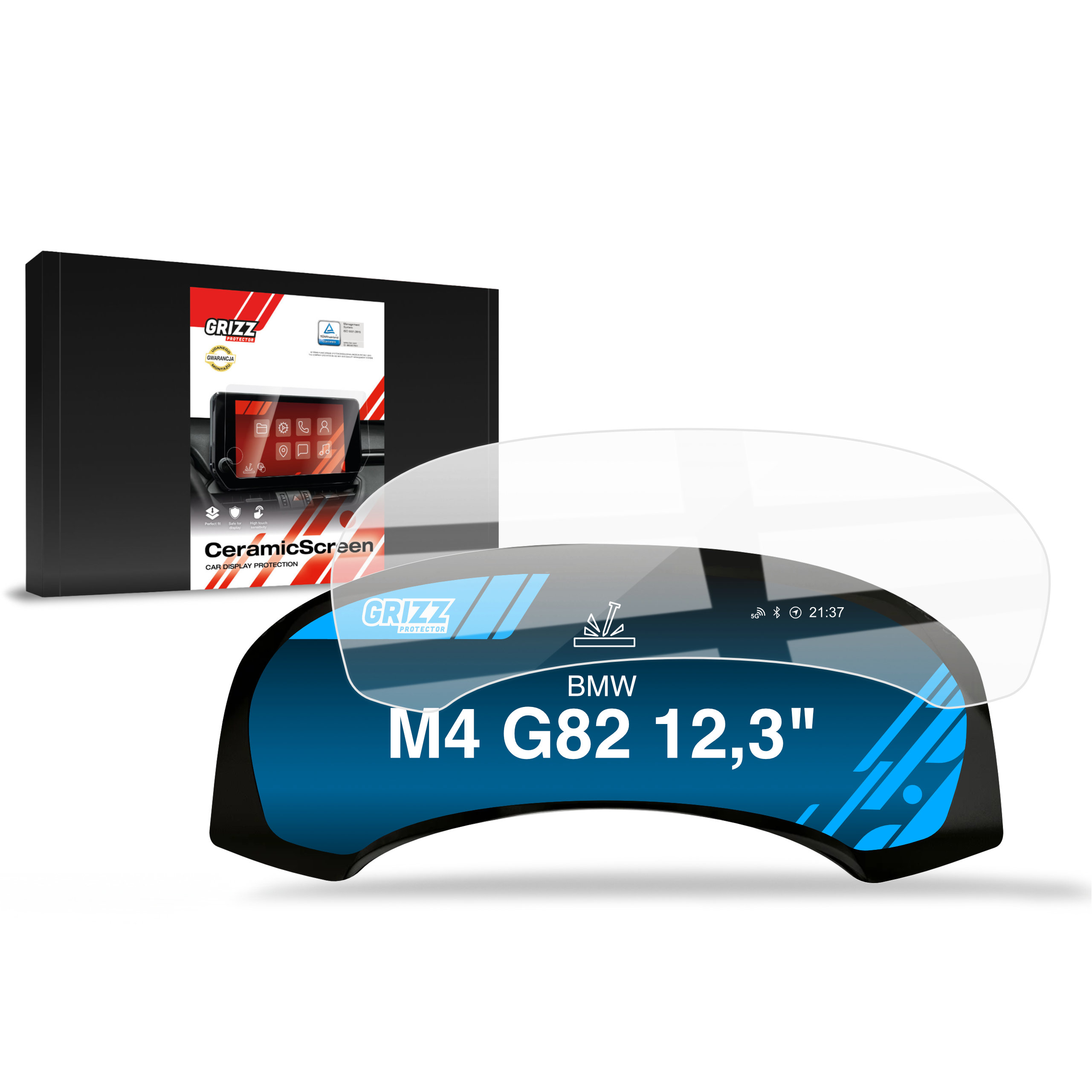 Folia ceramiczna Grizz do BMW M4 G82 Live Cockpit 12,3" (2020-2023)