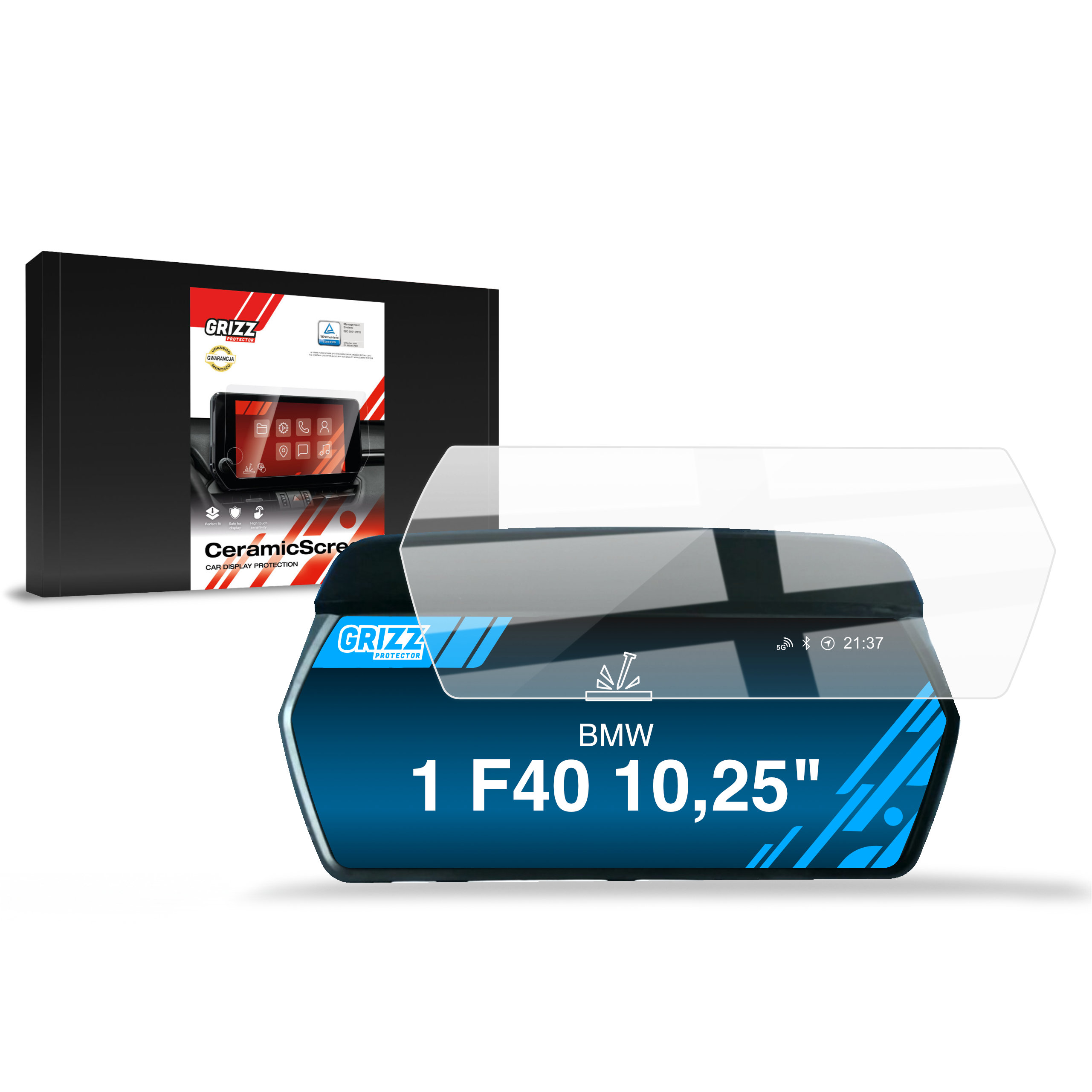 Folia ceramiczna Grizz do BMW 1 F40 Live Cockpit 10,25" (2019-2024)