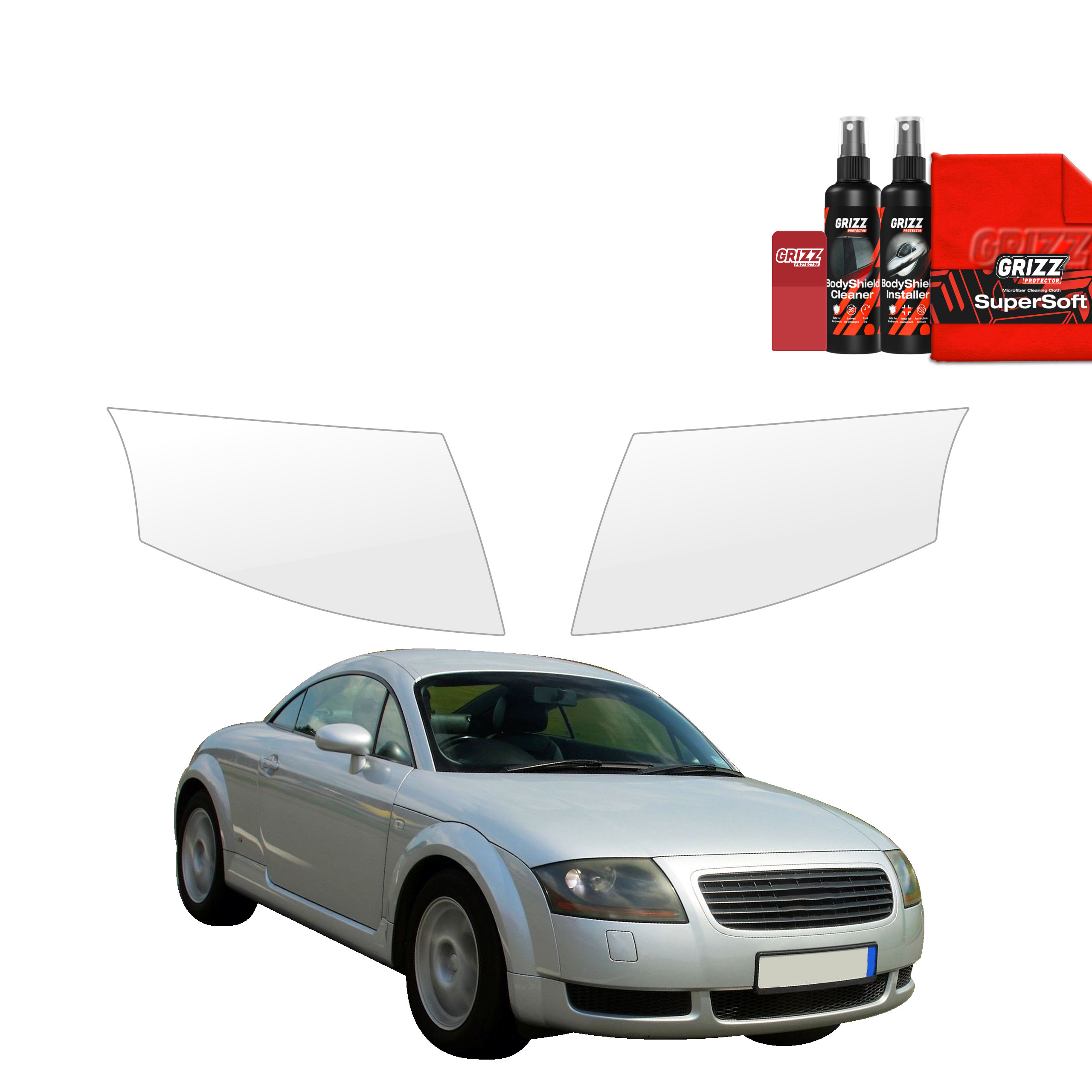 2w1 Folia ochronna na przednie lampy Grizz do Audi TT I gen (1998-2006)