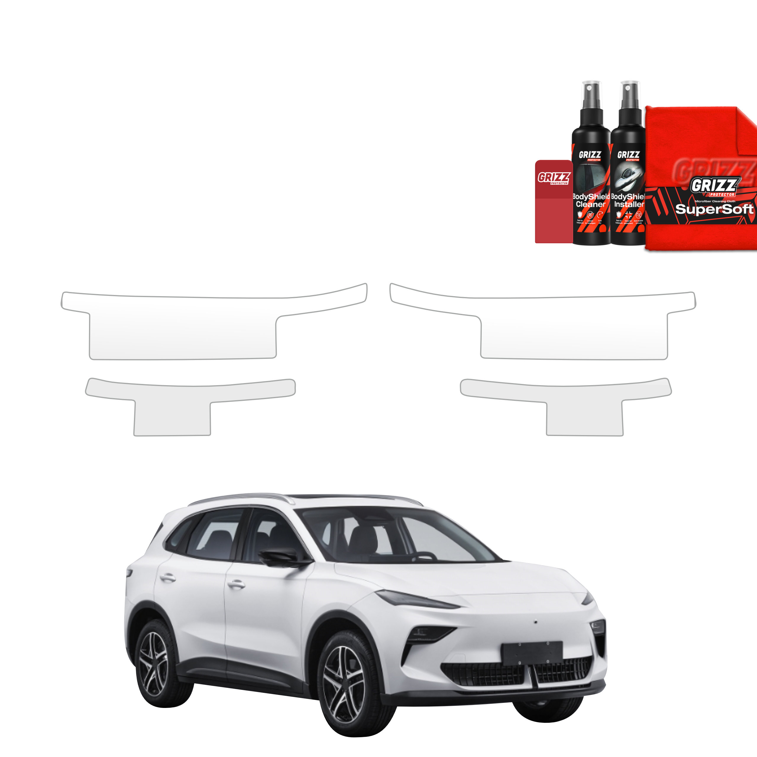 4w1 Folia ochronna na progi Grizz do MG S5 EV (2025-2026)