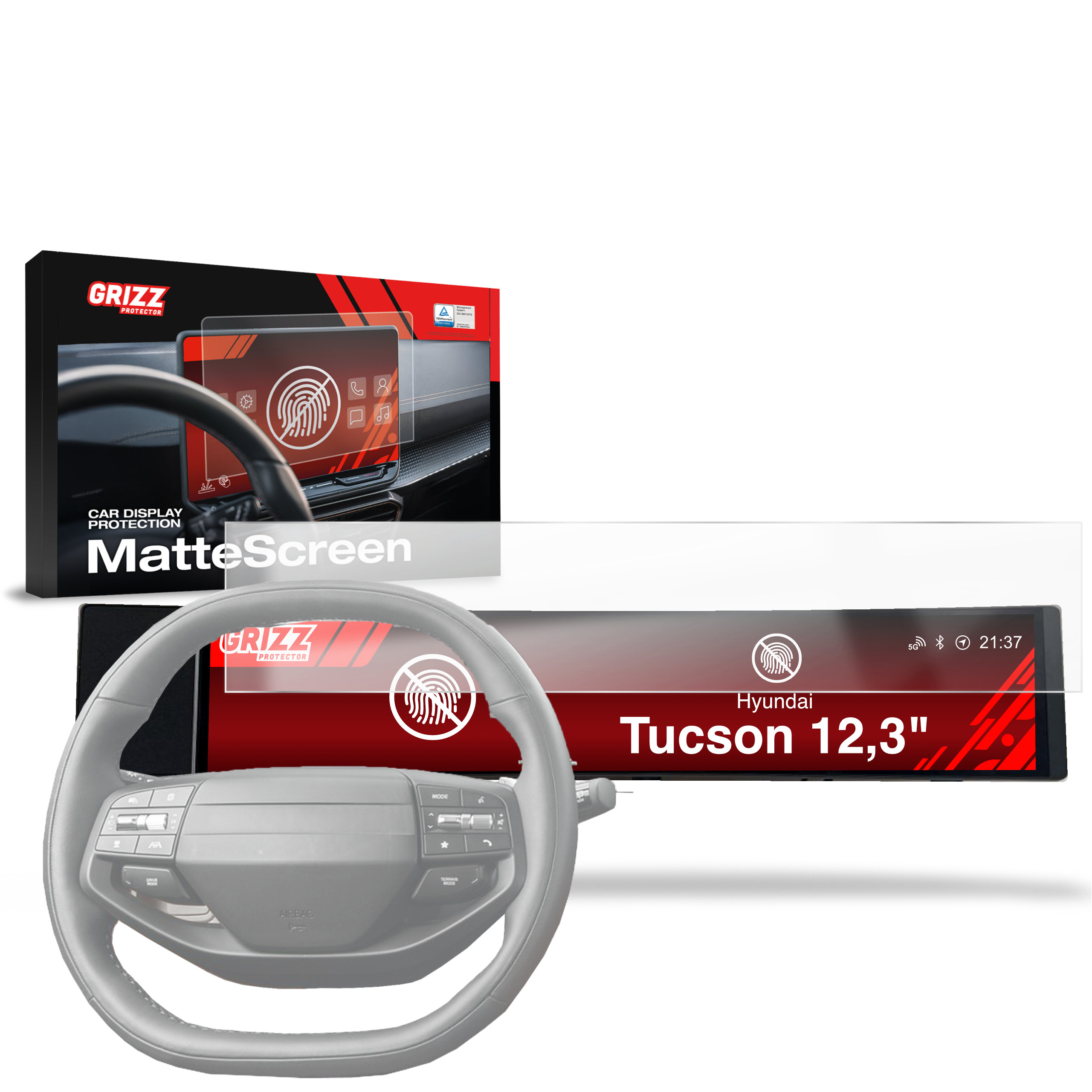 Folia antyodciskowa 2w1 Grizz do Hyundai Tucson 12,3" (2024-2026)