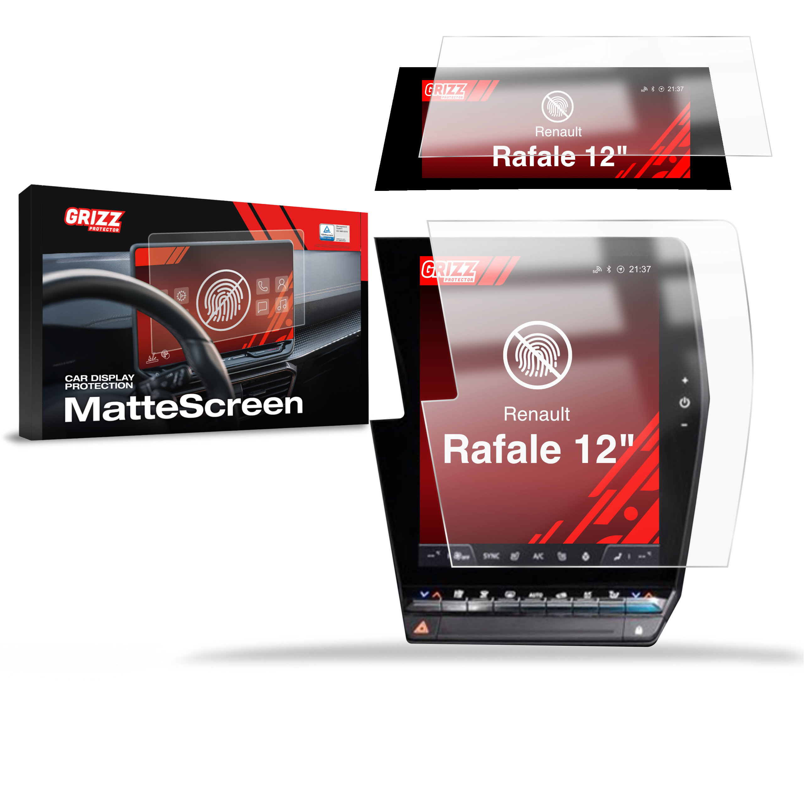 Folia antyodciskowa 2w1 Grizz do Renault Rafale 12" (2024-2026)