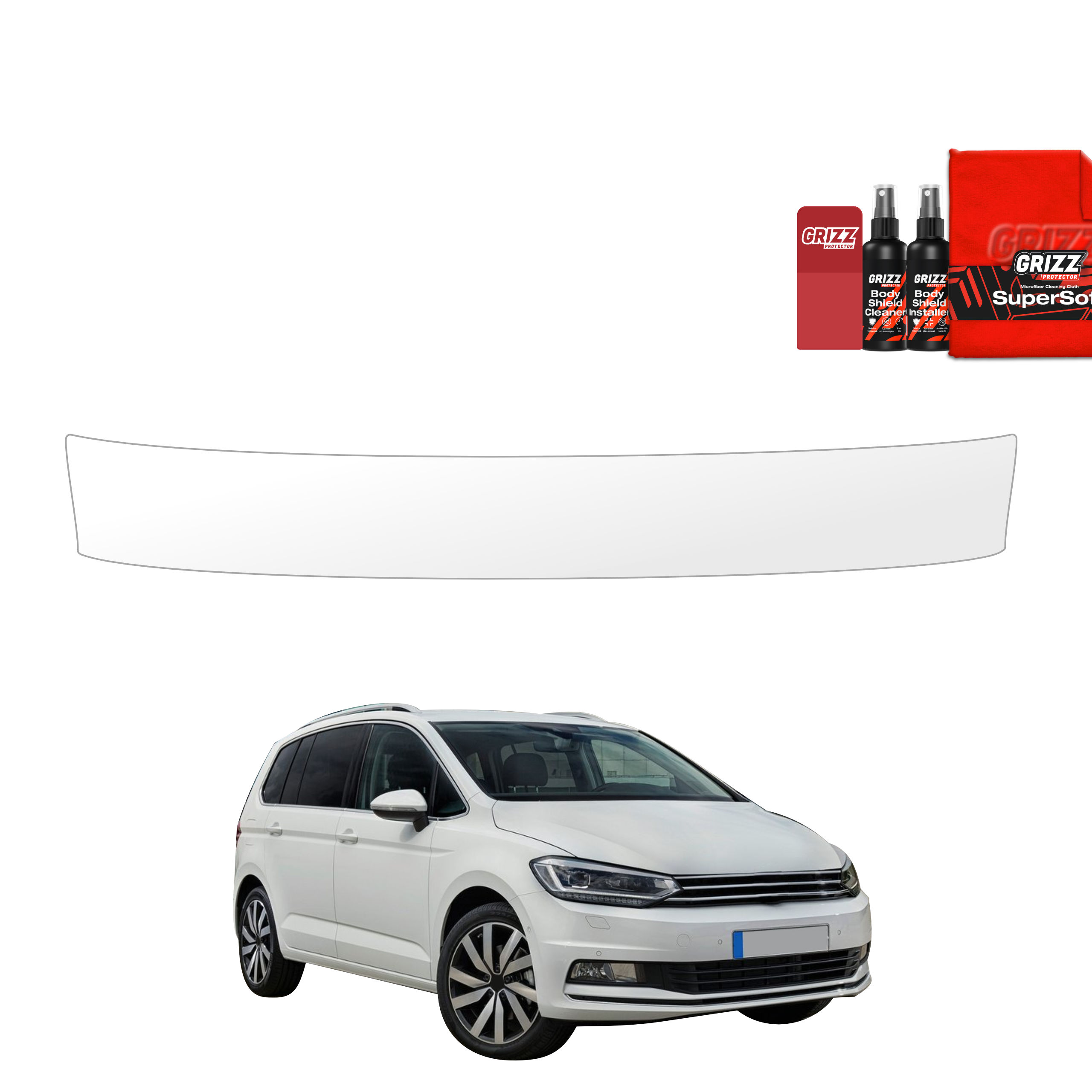 Folia ochronna na próg bagażnika Grizz do Volkswagen Touran II MPV 5D (2016)