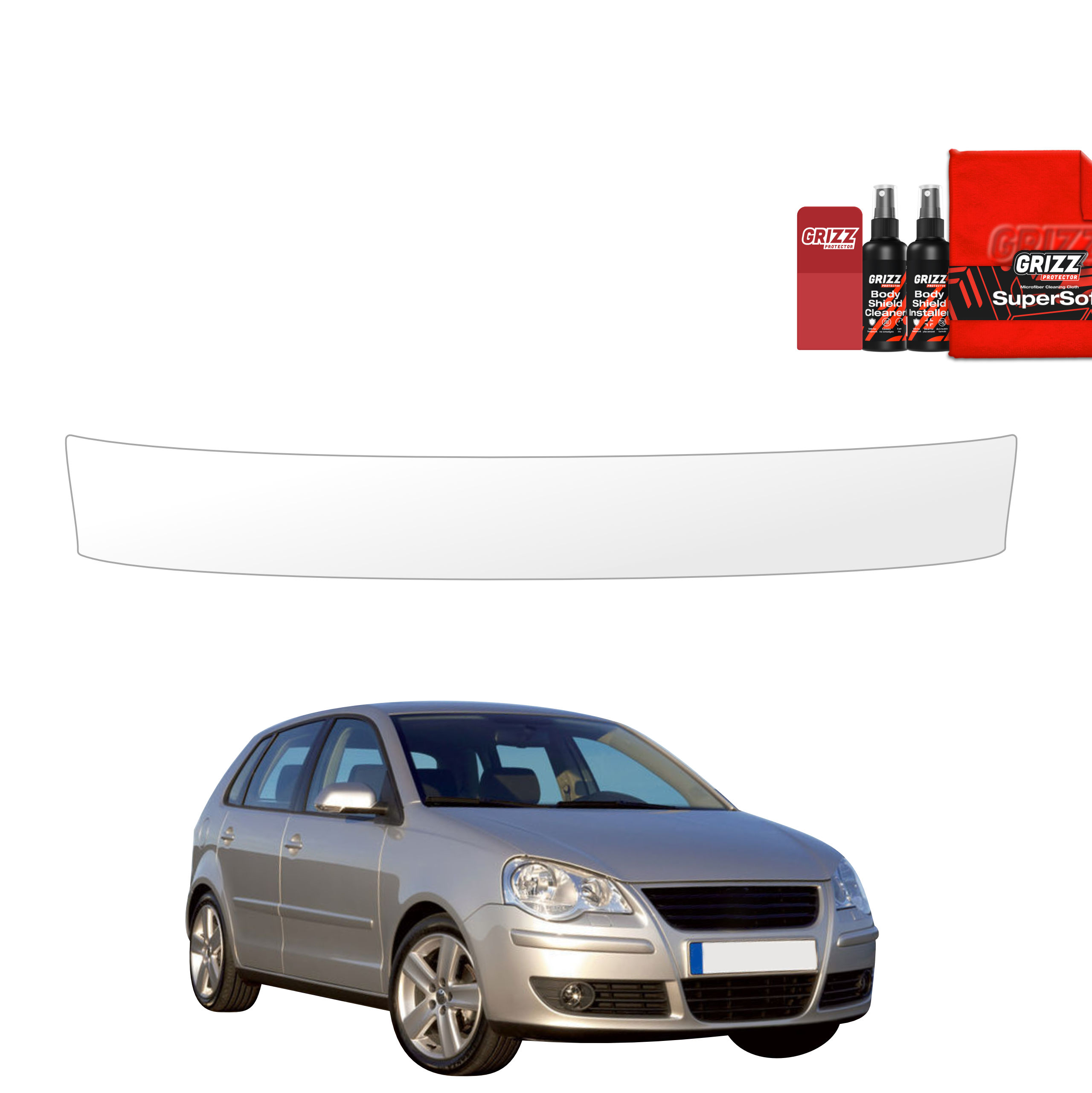 Folia ochronna na próg bagażnika Grizz do Volkswagen Polo Hatchback 5D (2001-2009)