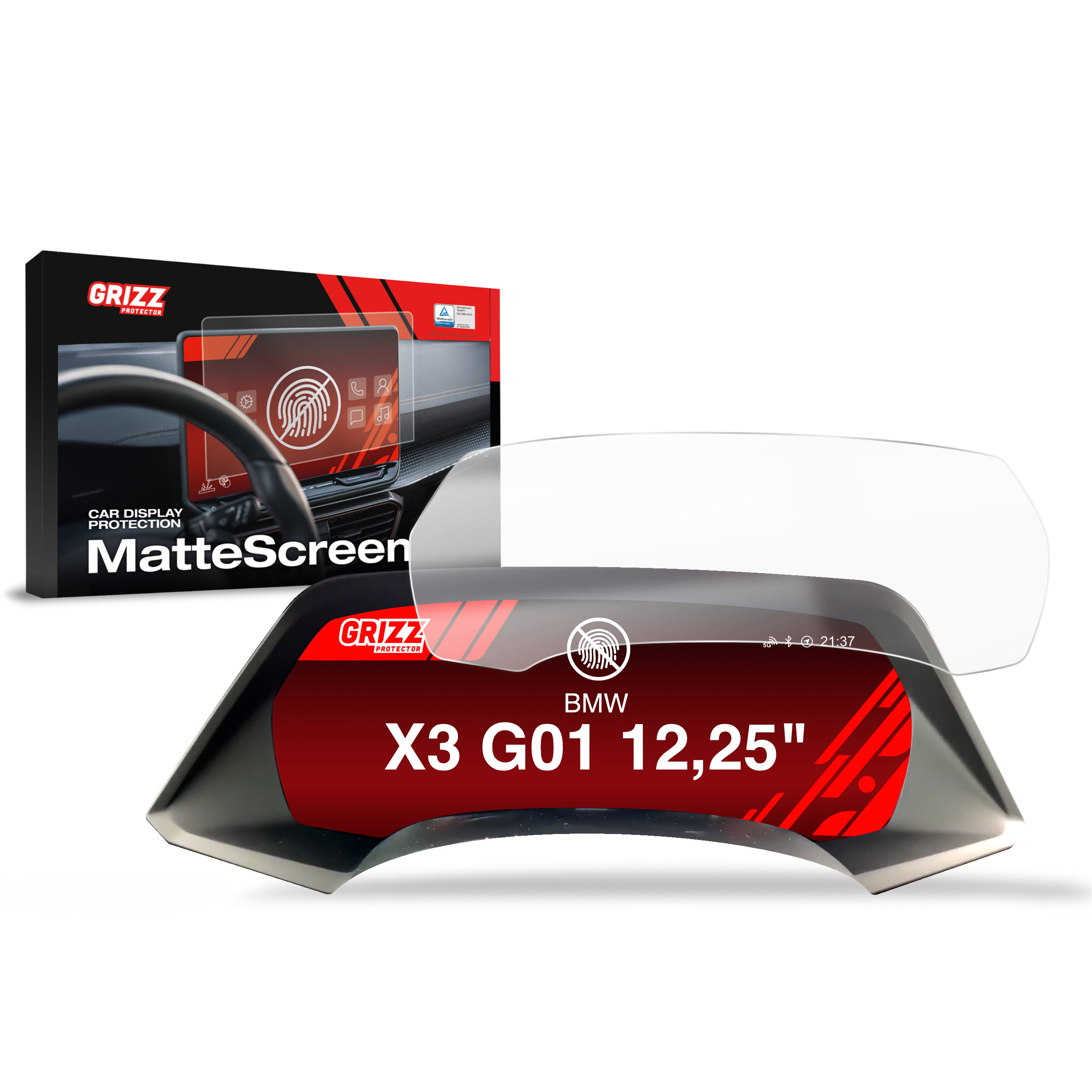 Folia antyodciskowa Grizz do BMW X3 G01 Live Cockpit 12,25" (2017-2024)