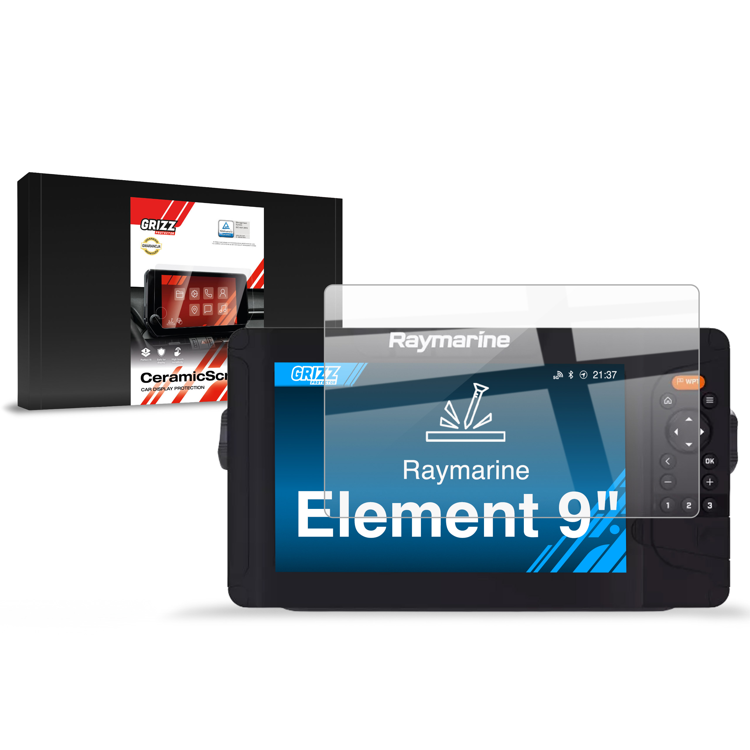 Folia ceramiczna Grizz do Raymarine Element 9"