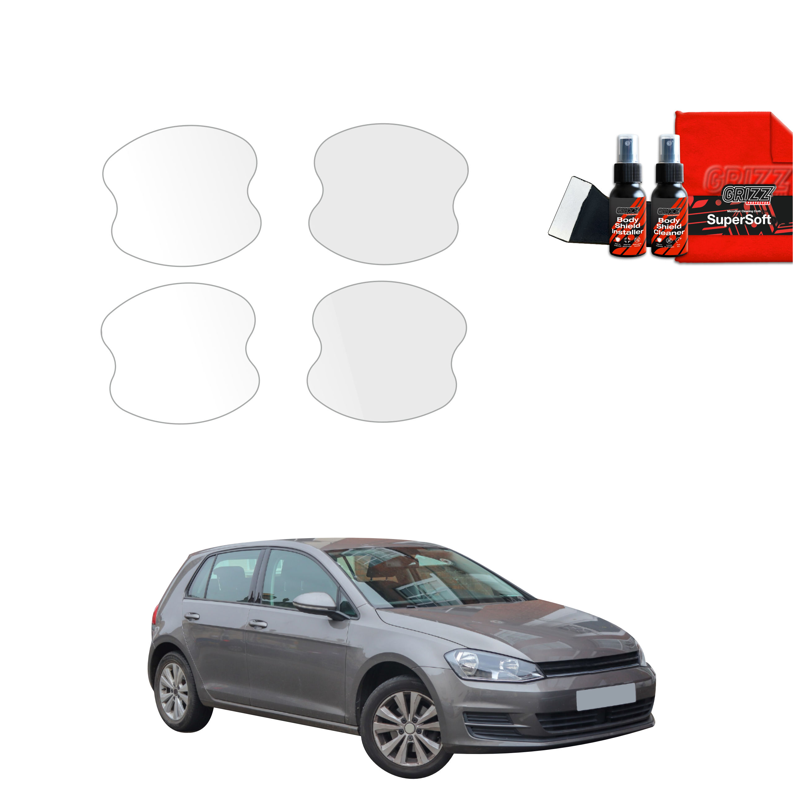 4w1 Folia ochronna pod klamki Grizz do Volkswagen Golf 7 Hatchback 5D (2012-2020)
