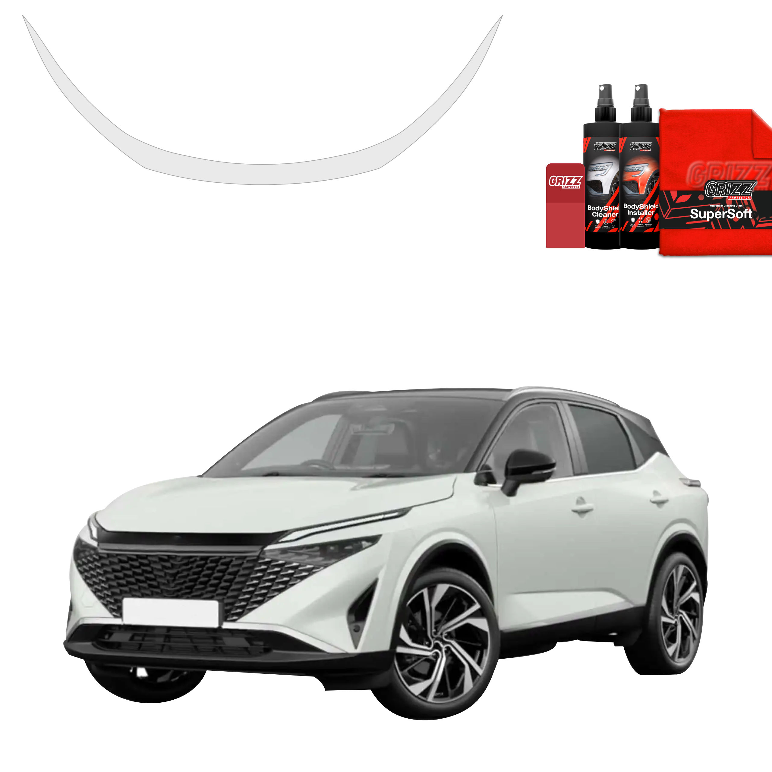Folia ochronna na maskę Grizz do Nissan Qashqai 3 Facelift (2024-2026)