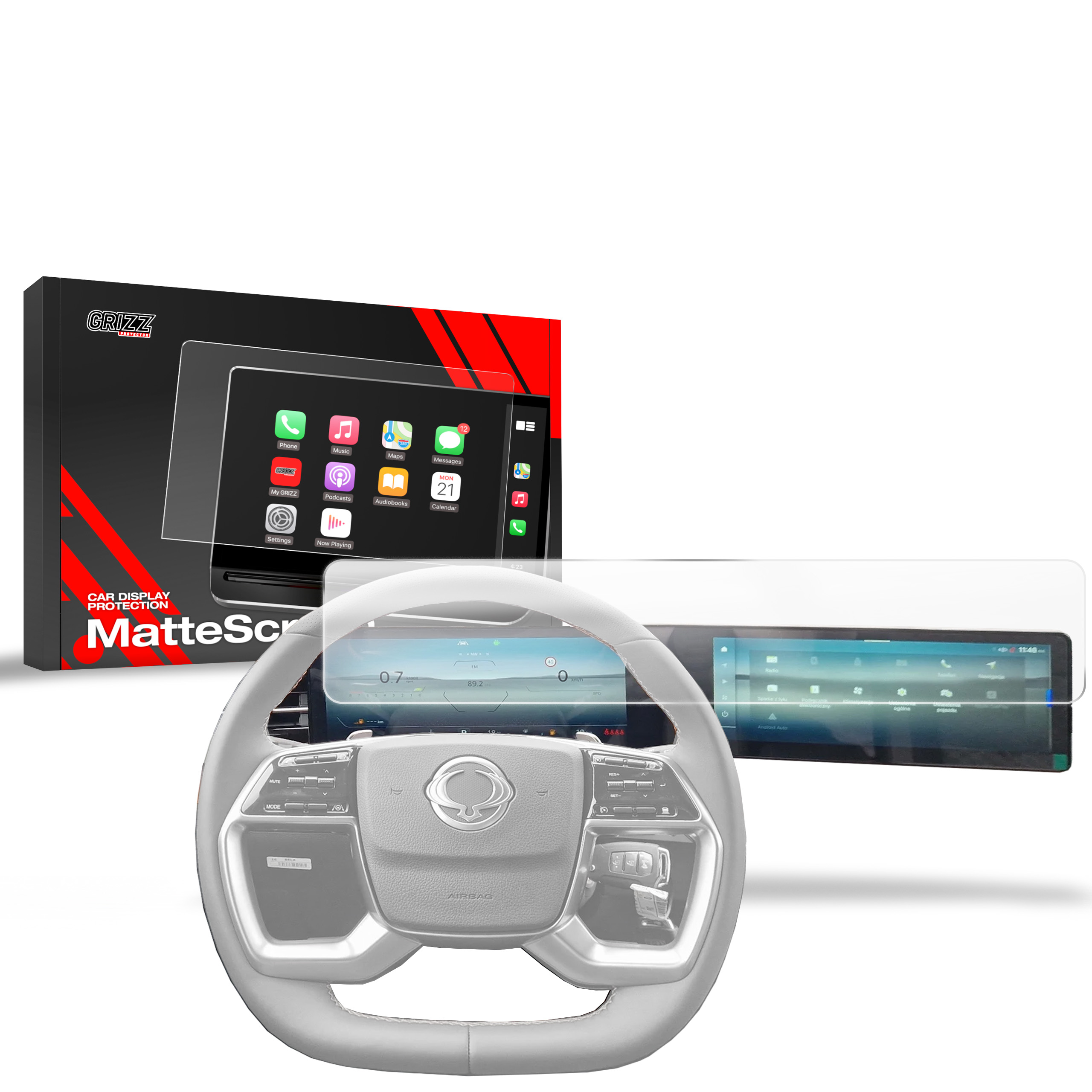 Folia antyodciskowa Grizz do SsangYong Torres EVX 12,3" (2024-2026)