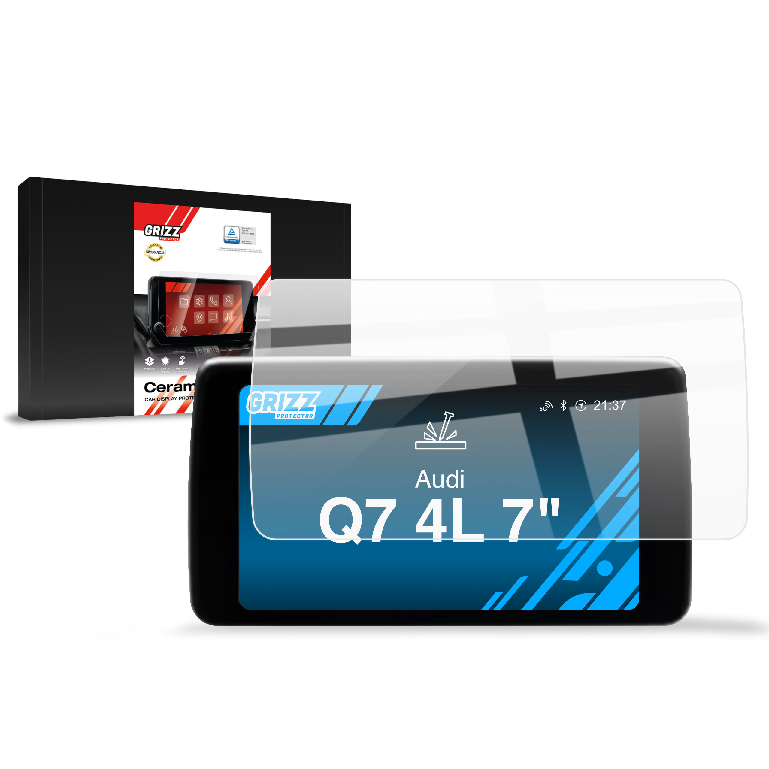 Folia ceramiczna Grizz do Audi Q7 4L MMI 2 HIGH 7" (2009-2012)