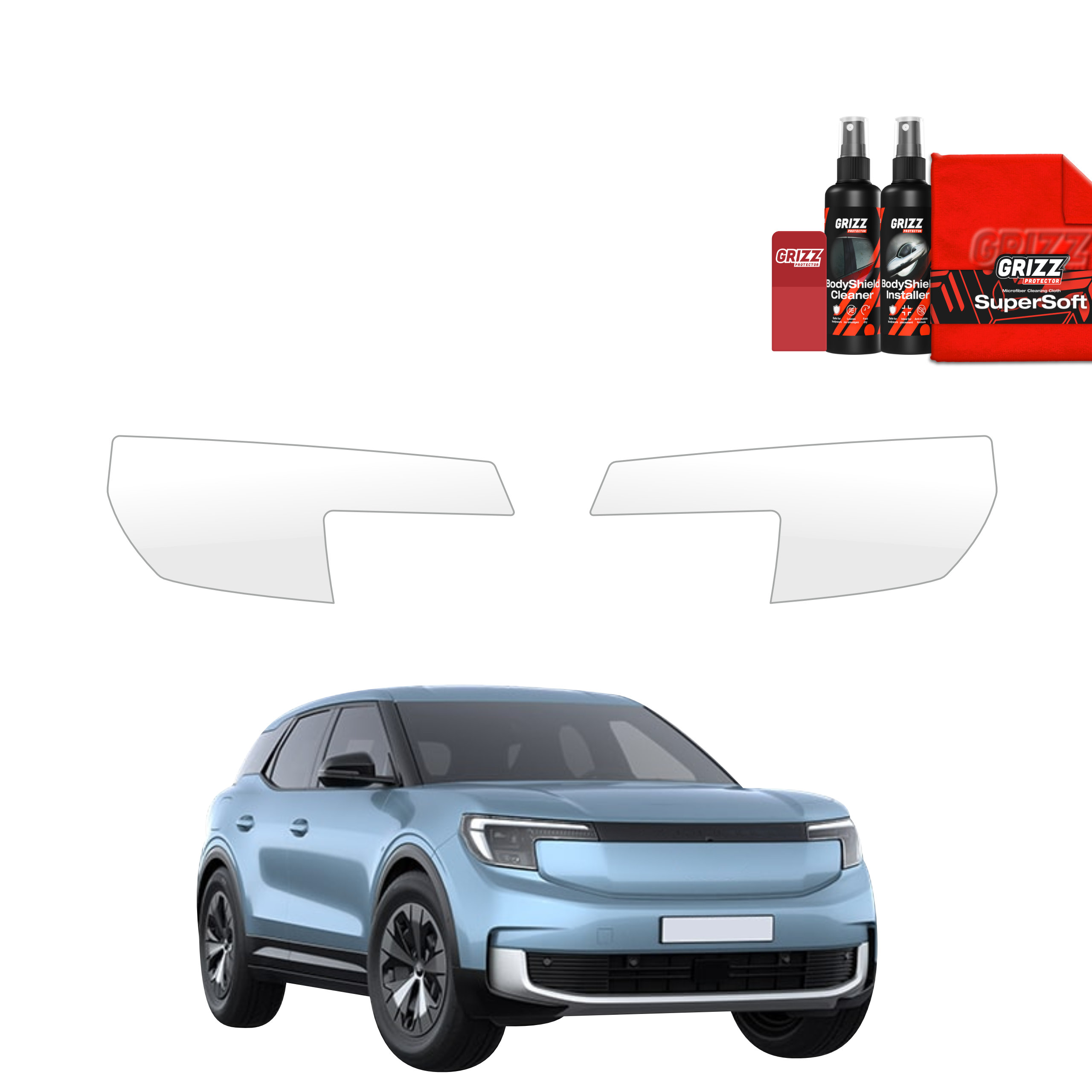 2w1 Folia ochronna na lampy Grizz do Ford Explorer EV (2024-2026)