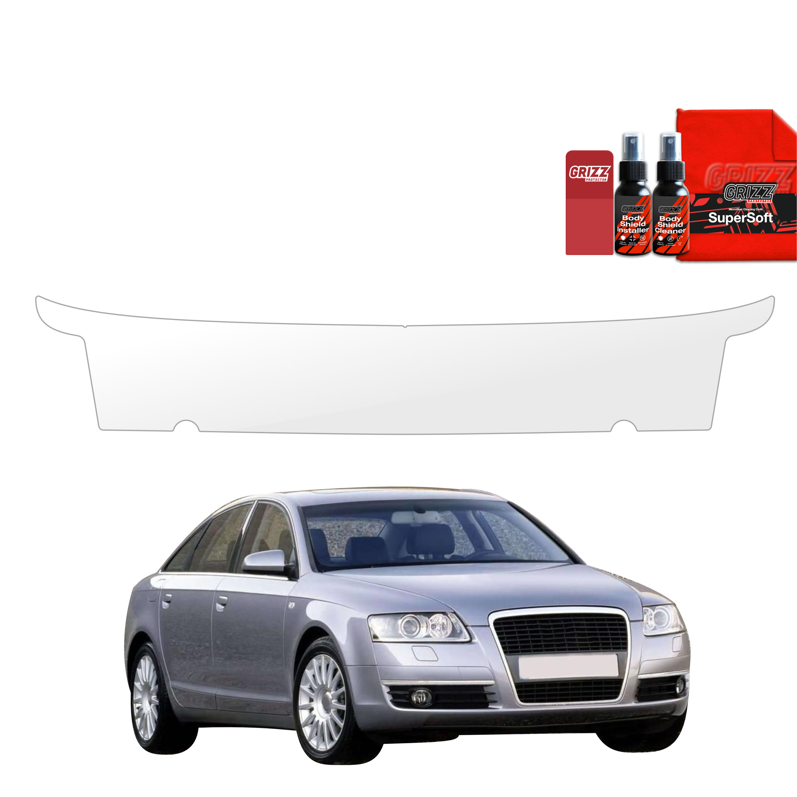 Folia ochronna na próg bagażnika Grizz do Audi A6 C6 Sedan 4D (2004-2008)