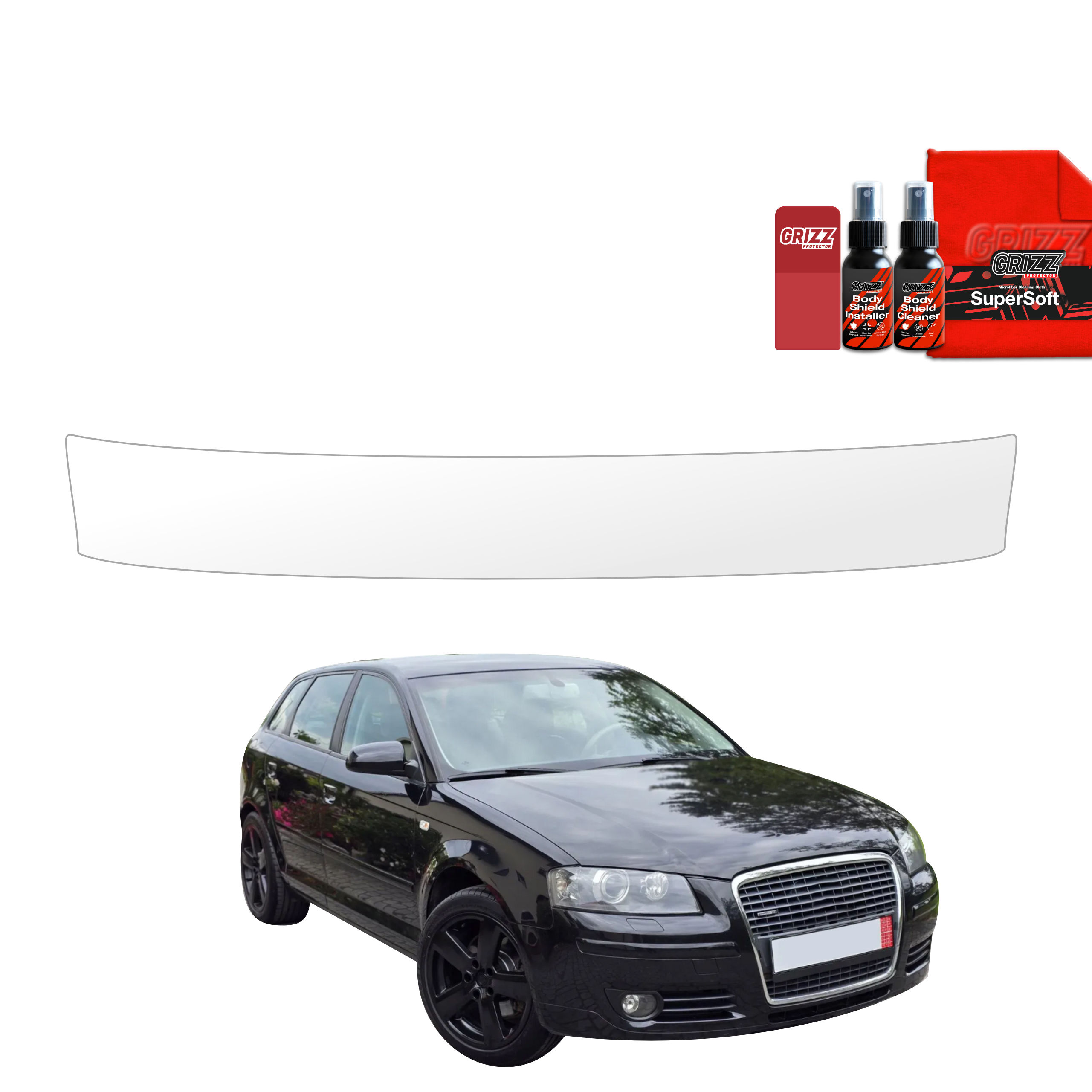 Folia ochronna na próg bagażnika Grizz do Audi A3 8P Hatchback 5D (2003-2008)