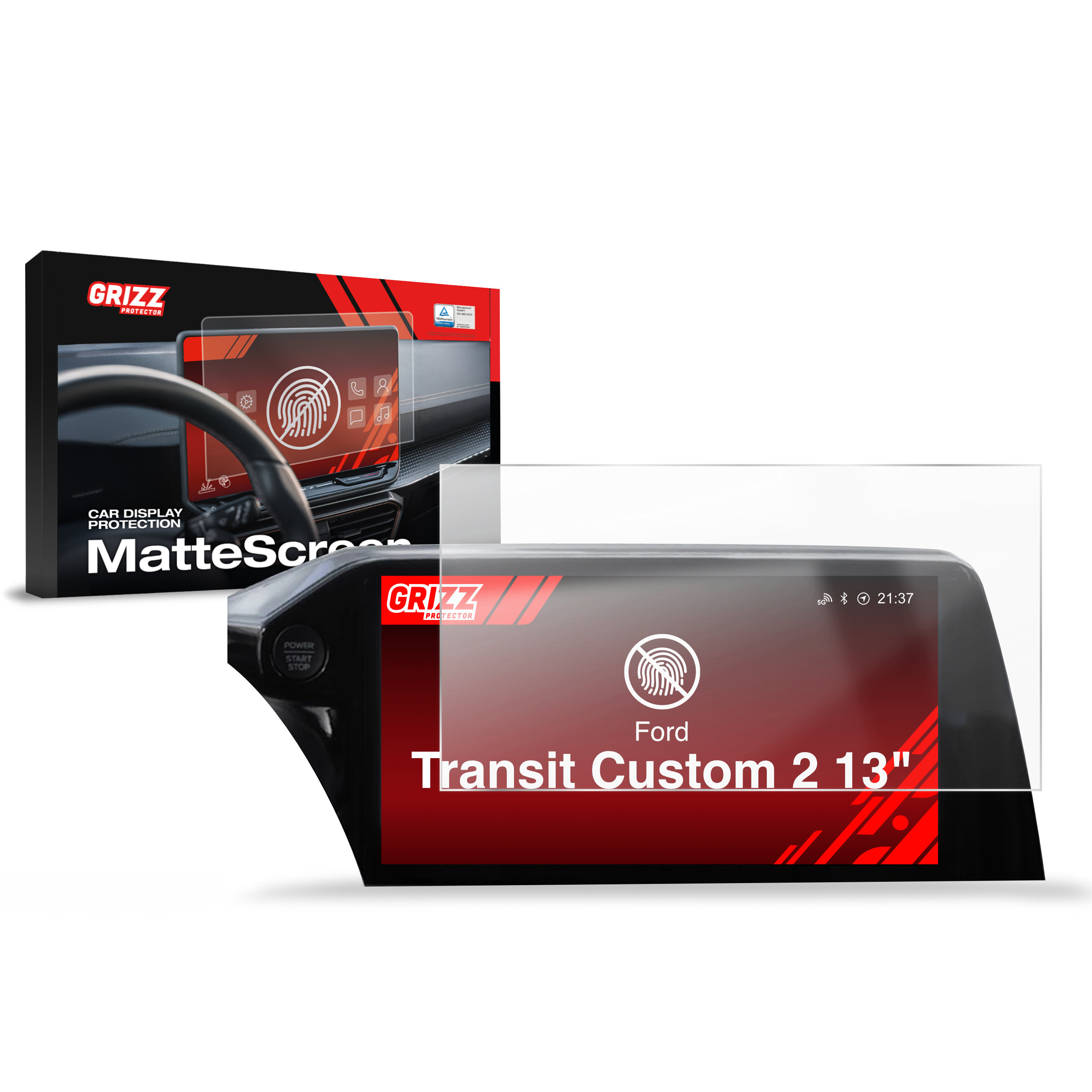 Folia antyodciskowa 2w1 Grizz do Ford Transit Custom 2 13" (2024-2026)