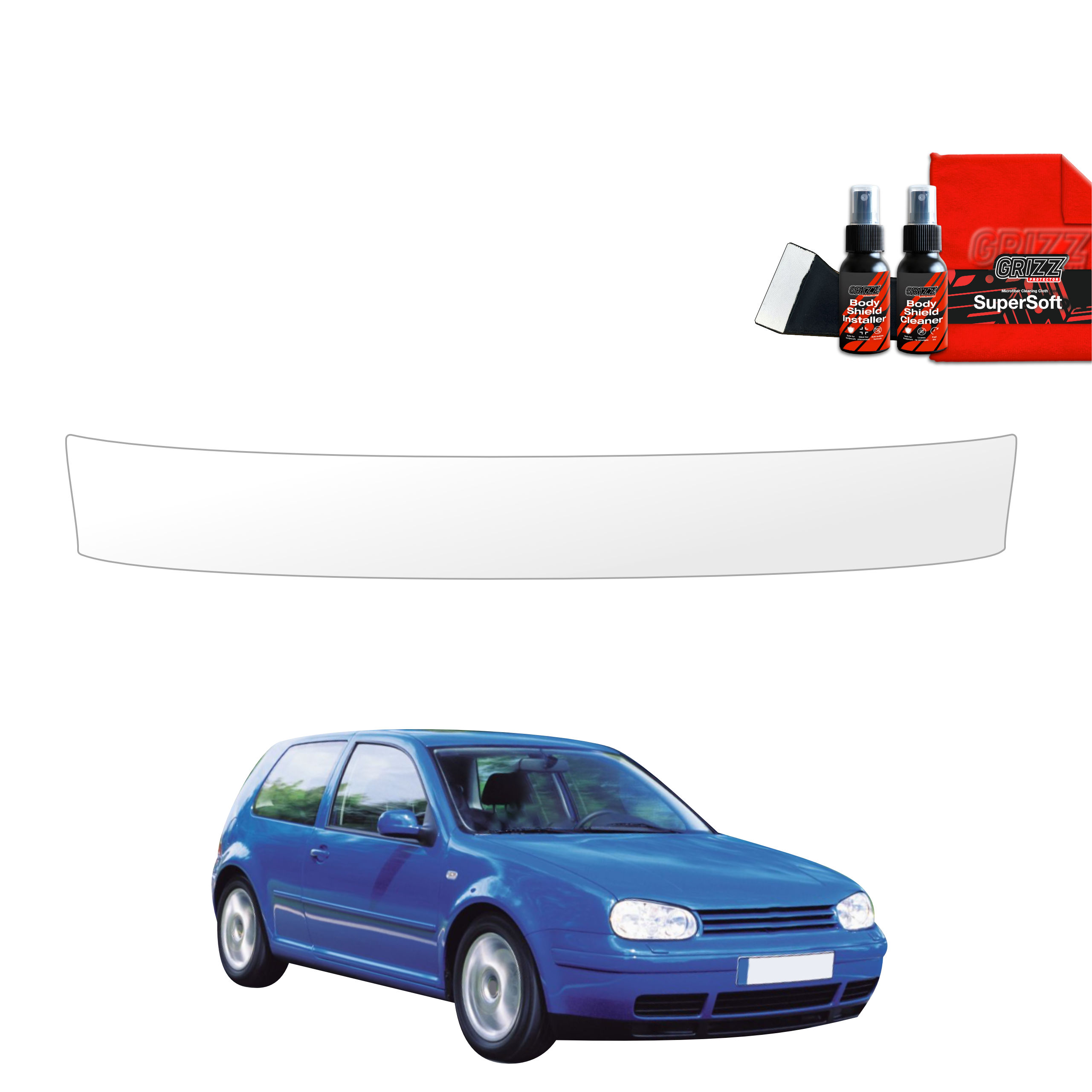 Folia ochronna na próg bagażnika Grizz do Volkswagen Golf 4 Hatchback 3D (1997-2003)