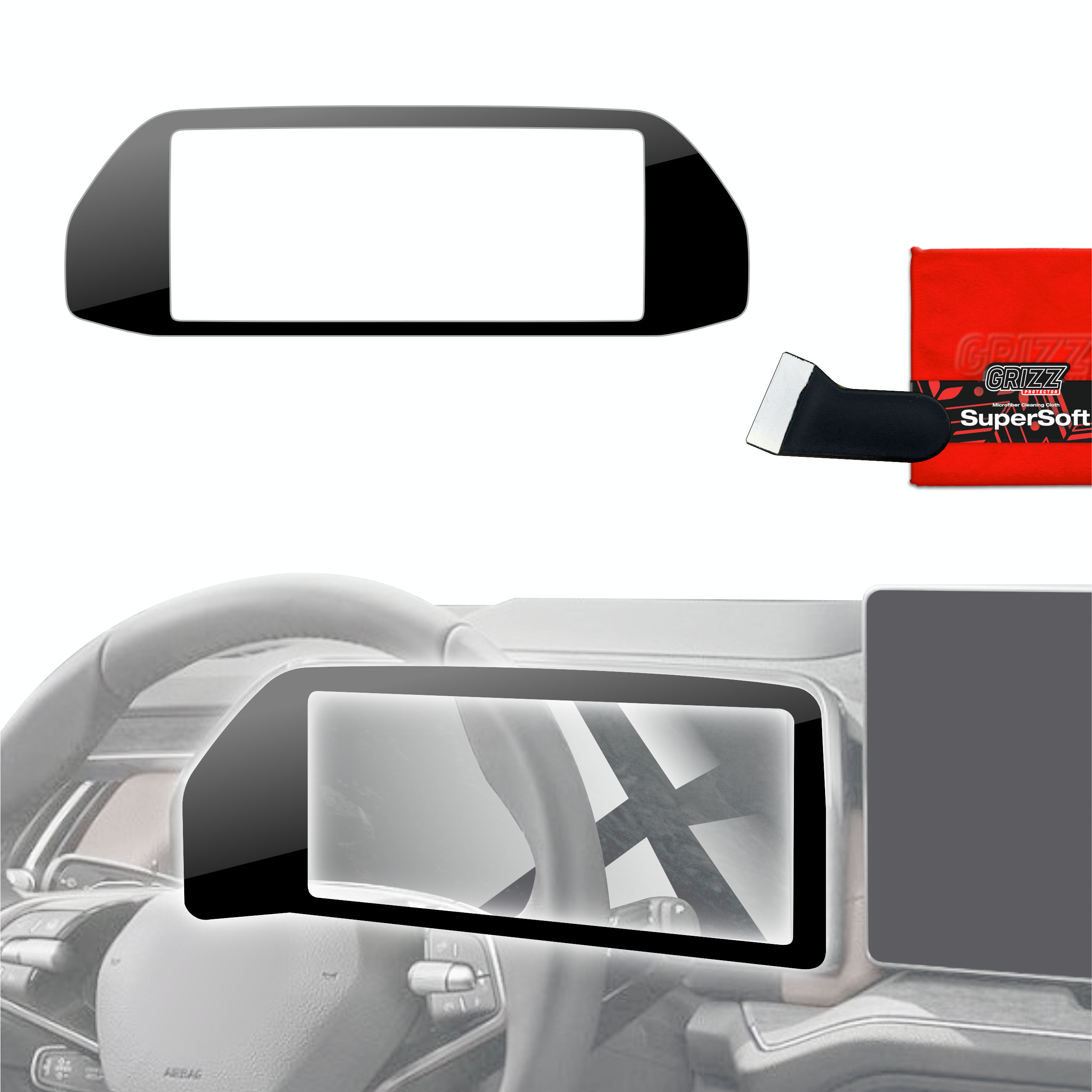 Folia do wnętrza Skoda Kodiaq 2 (2024-2026) GRIZZ Czarna Połyskująca