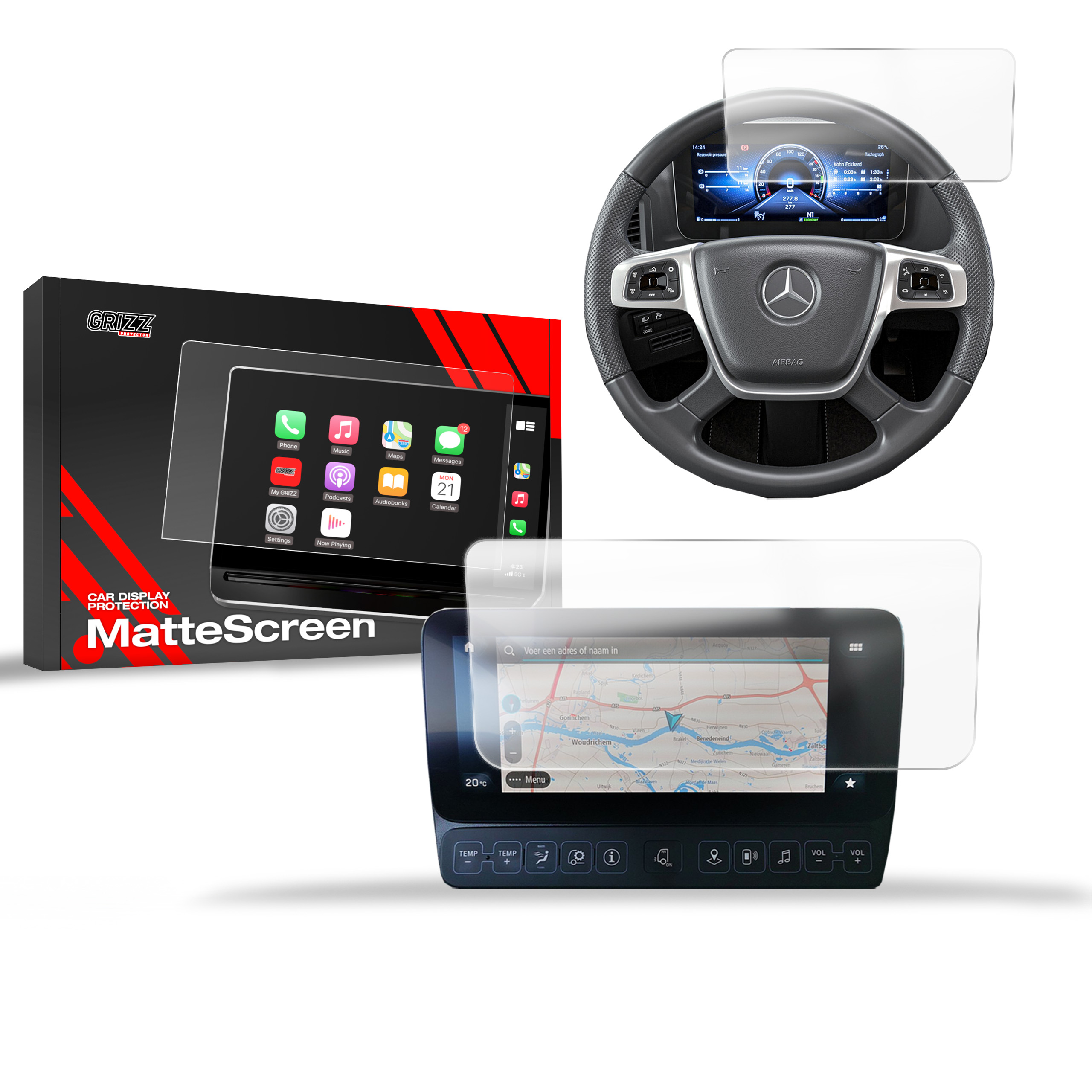 Folia antyodciskowa 2w1 Grizz do Mercedes Actros (2018-2024)