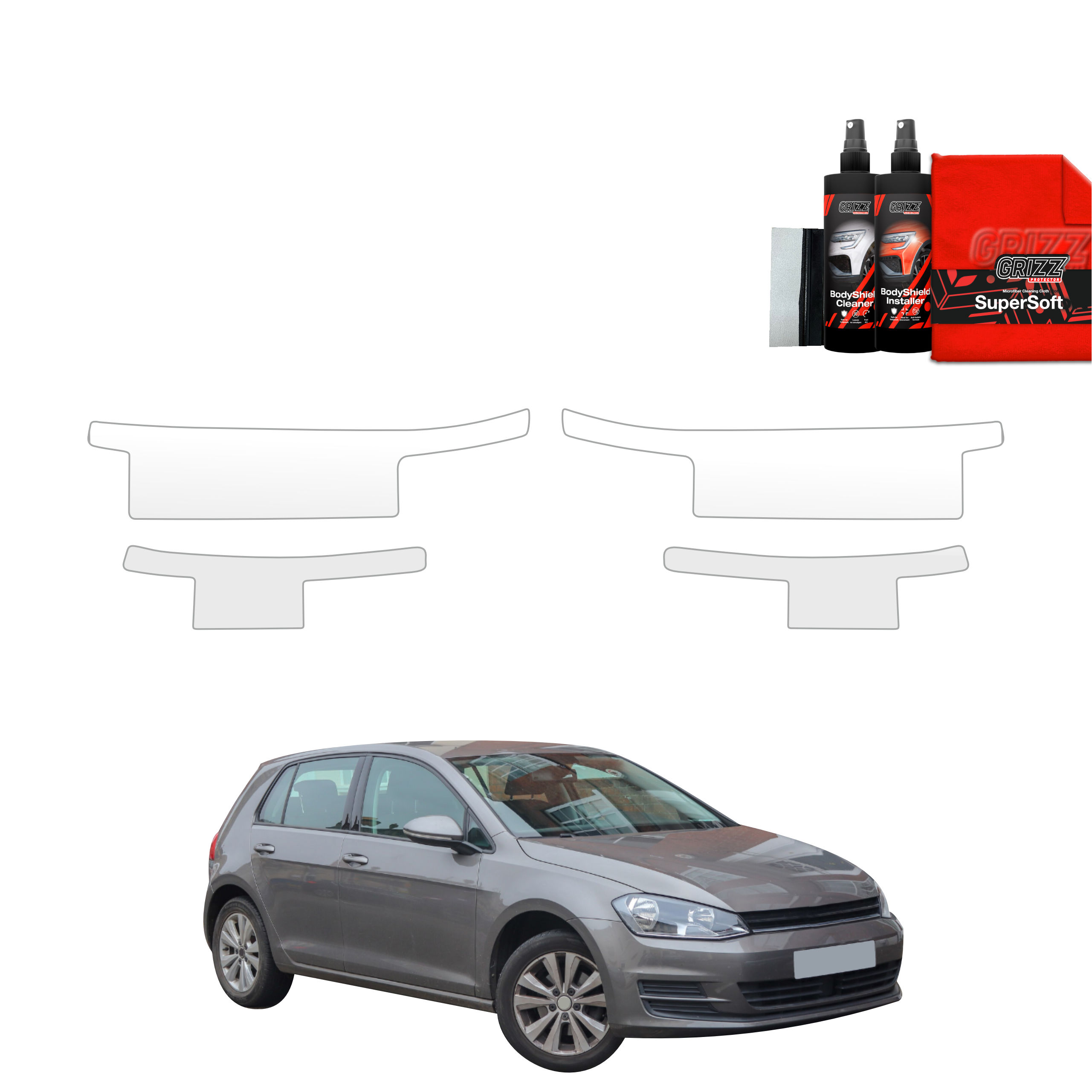 4w1 Folia ochronna na progi Grizz do Volkswagen Golf 7 Hatchback 5D (2012-2020)