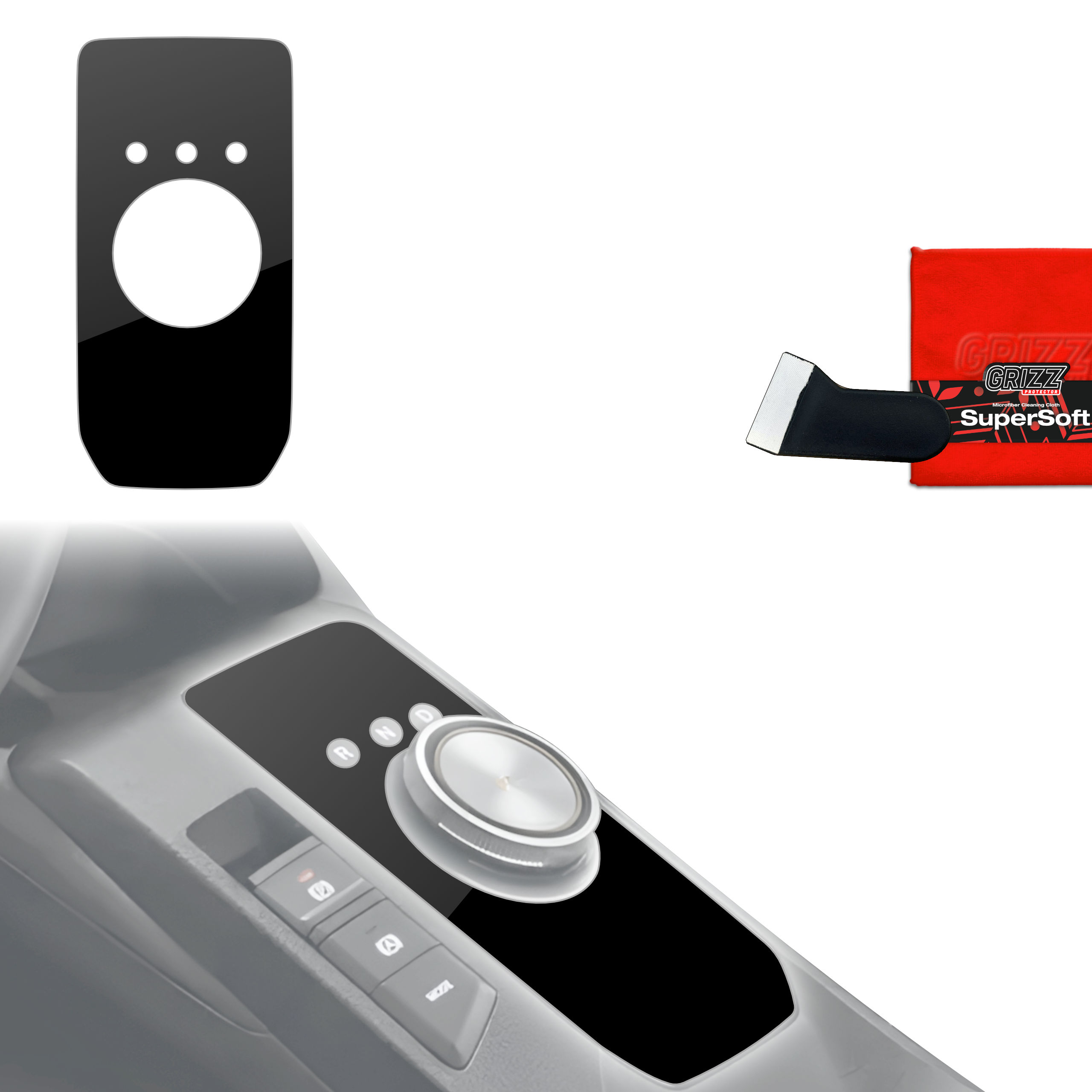 Folia do wnętrza MG 3 (2024-2026) GRIZZ Czarna Połyskująca