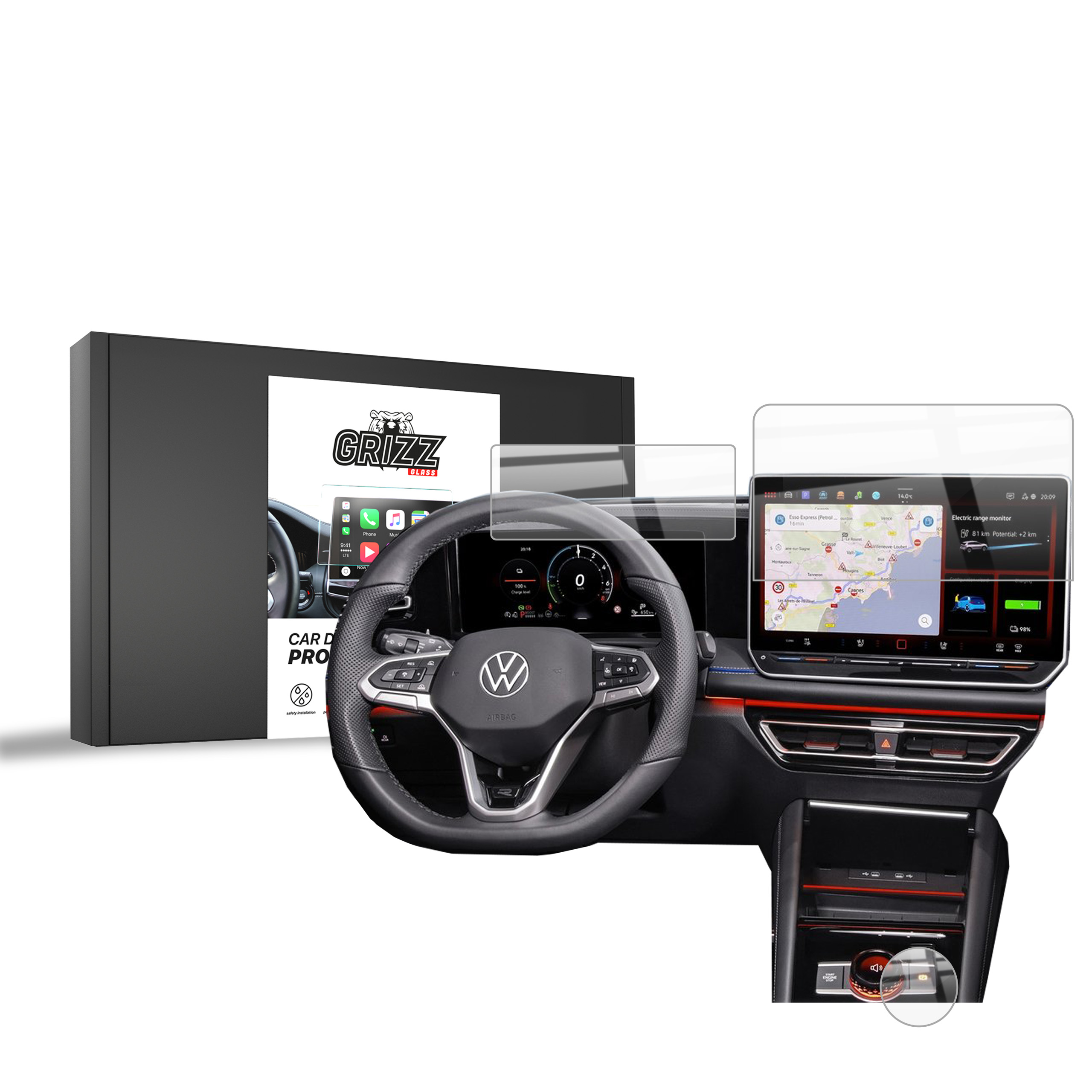 Folia ceramiczna 3w1 Grizz do Volkswagen VW Tayron 12,9" (2024-2026)